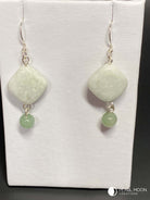 Amazonite Dangle Earrings - Pearl Moon Creations