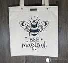 Bee Magical Cotton Canvas Tote - Pearl Moon Creations