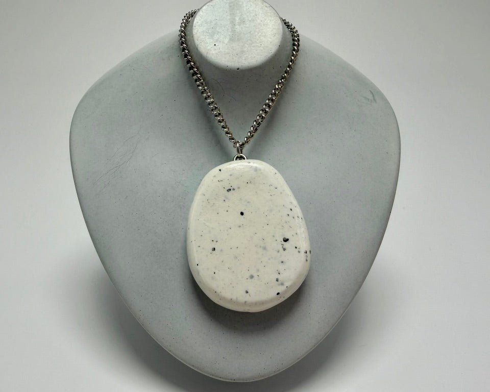 Blue Lacey Wildflower Pendant Necklace - Pearl Moon Creations