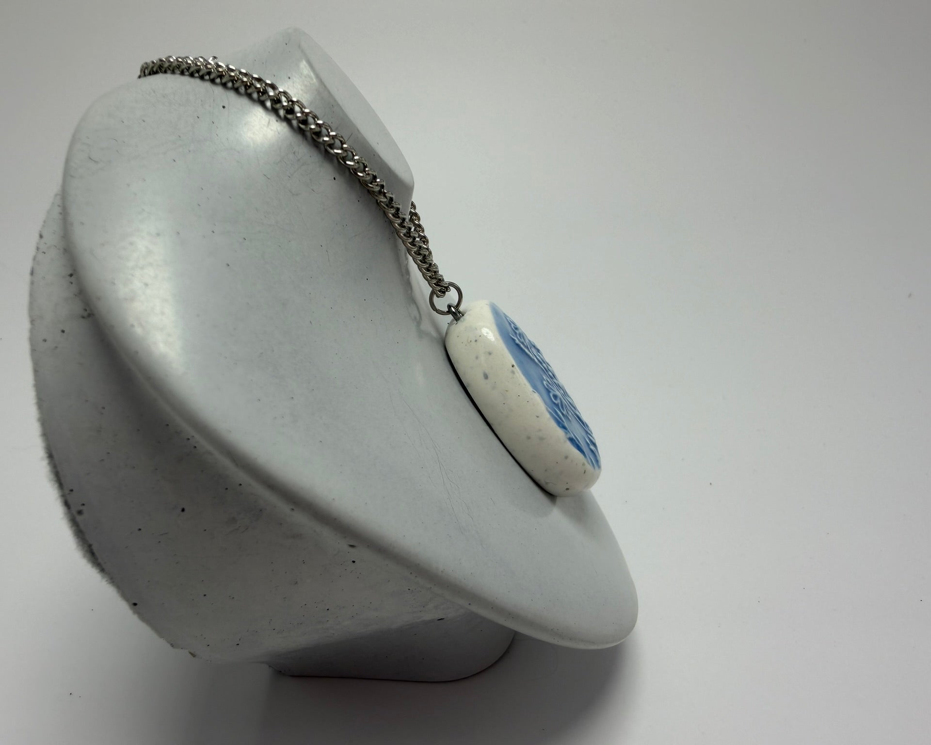 Blue Wildflower Pendant Necklace - Pearl Moon Creations