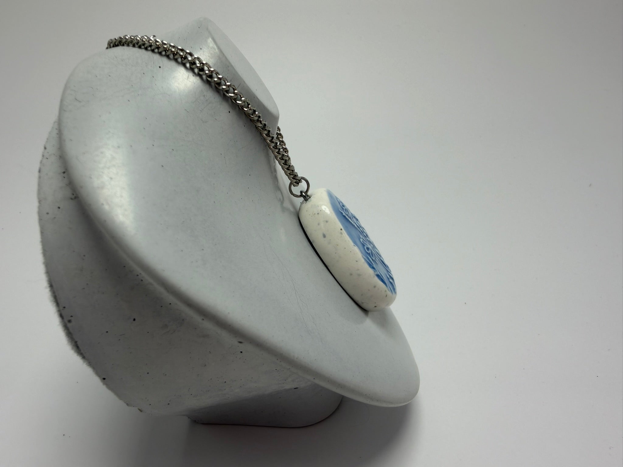 Blue Wildflower Pendant Necklace - Pearl Moon Creations