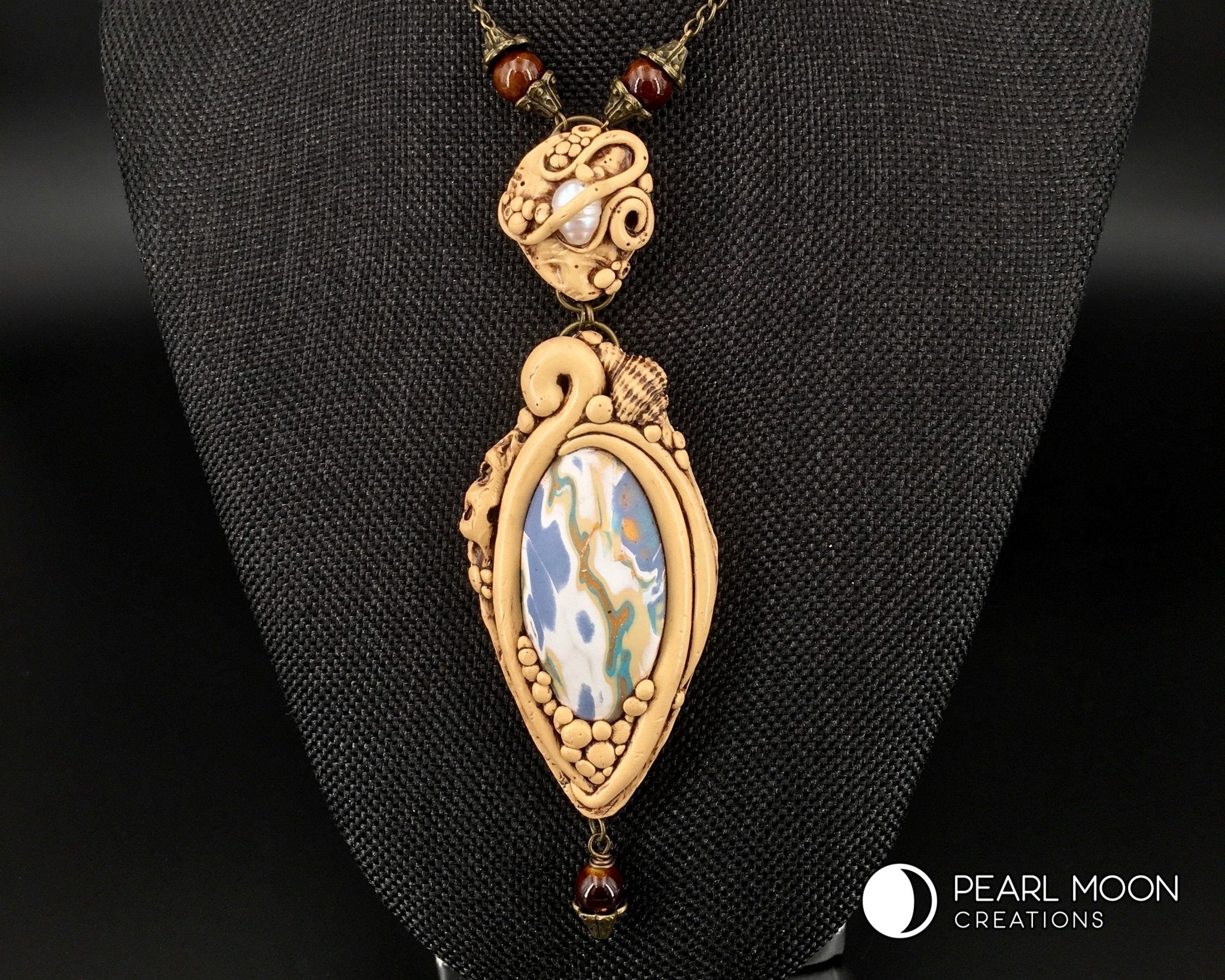 Boho Goddess Necklace - Pearl Moon Creations