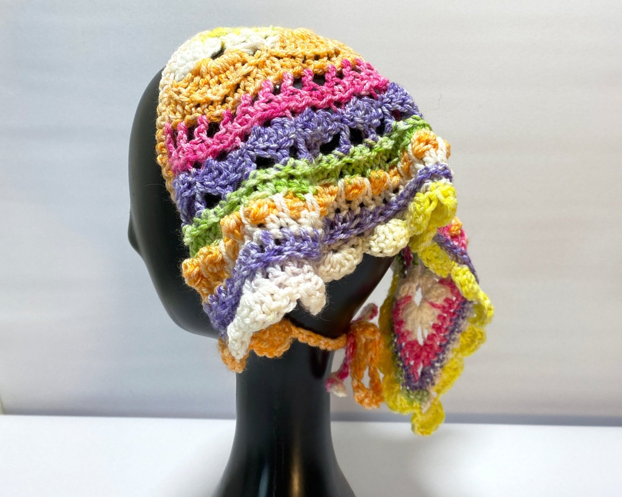 Bright Festival Crochet Bandana - Pearl Moon Creations