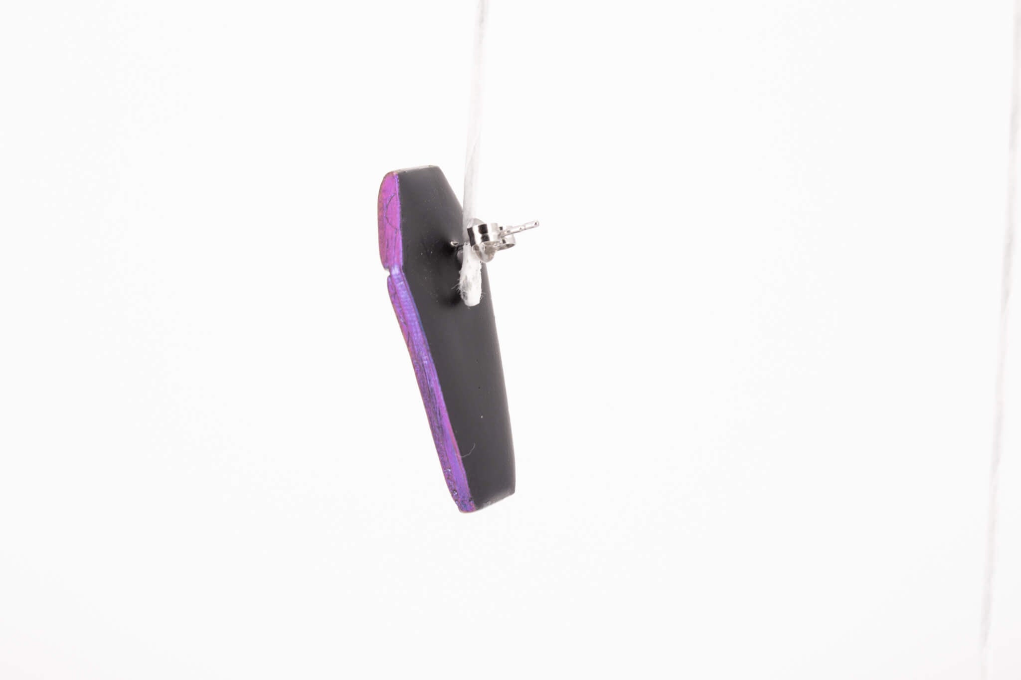 Casket Stud Earrings - Pearl Moon Creations