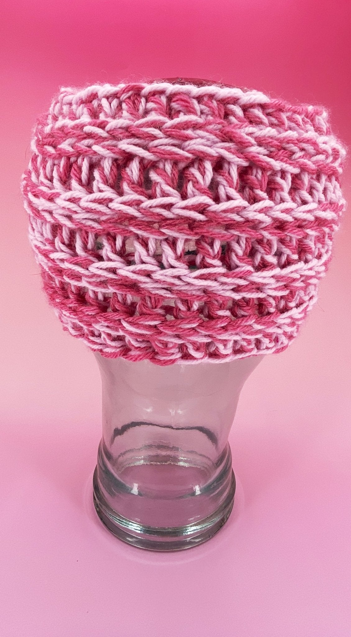 Chunky Pink Ear Warmer - Pearl Moon Creations