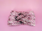 Chunky Pink Ear Warmer - Pearl Moon Creations