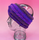 Chunky Purple Ear Warmer - Pearl Moon Creations