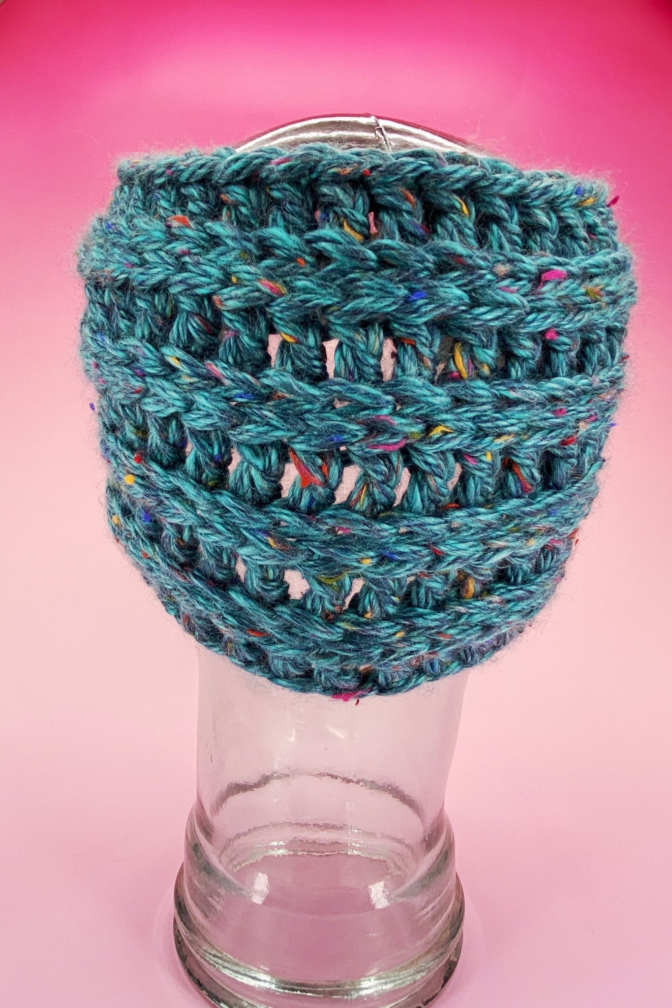 Chunky Teal Tweed Ear Warmer - Pearl Moon Creations