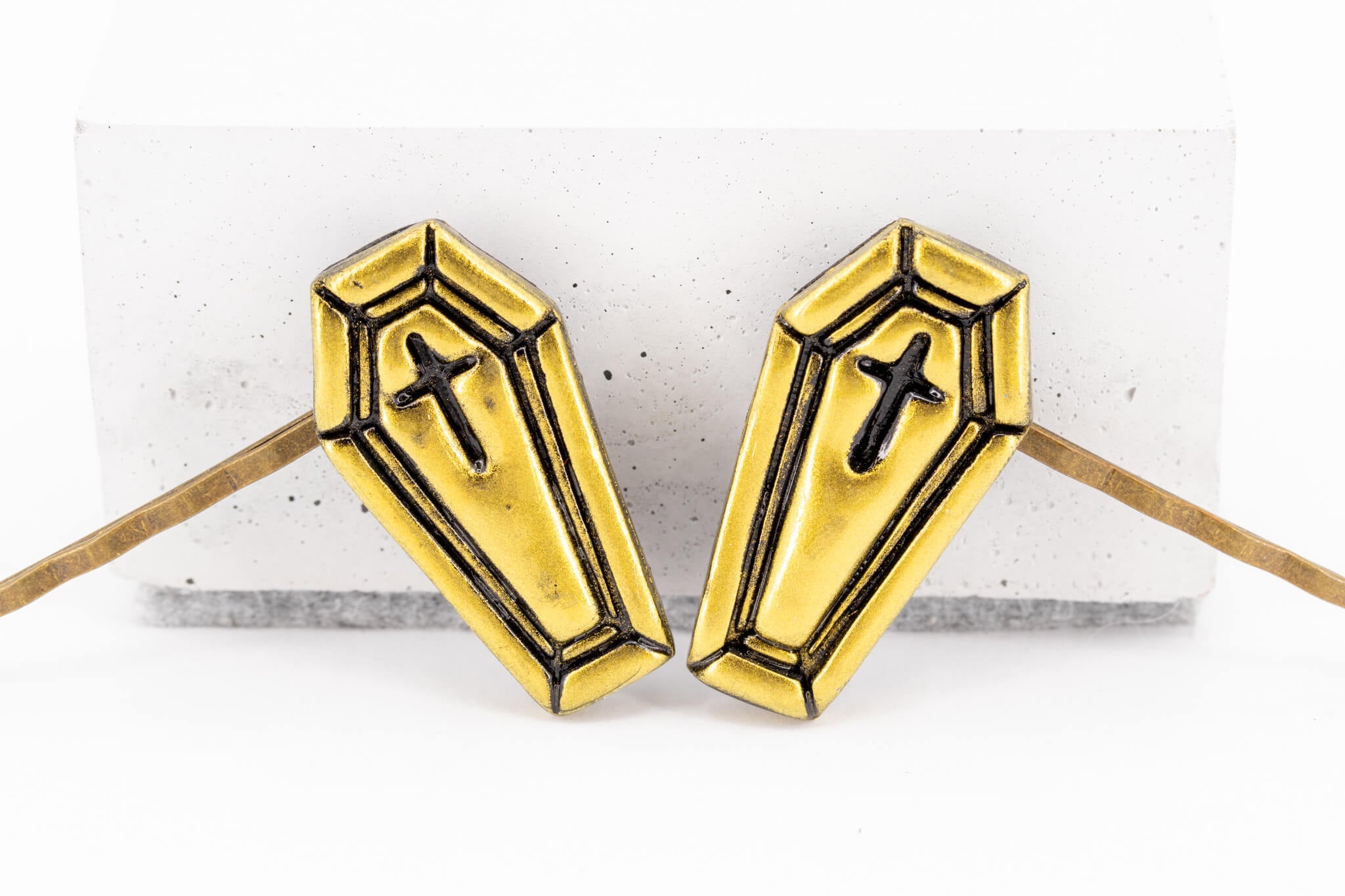 Coffin Bobby Pins - Pearl Moon Creations