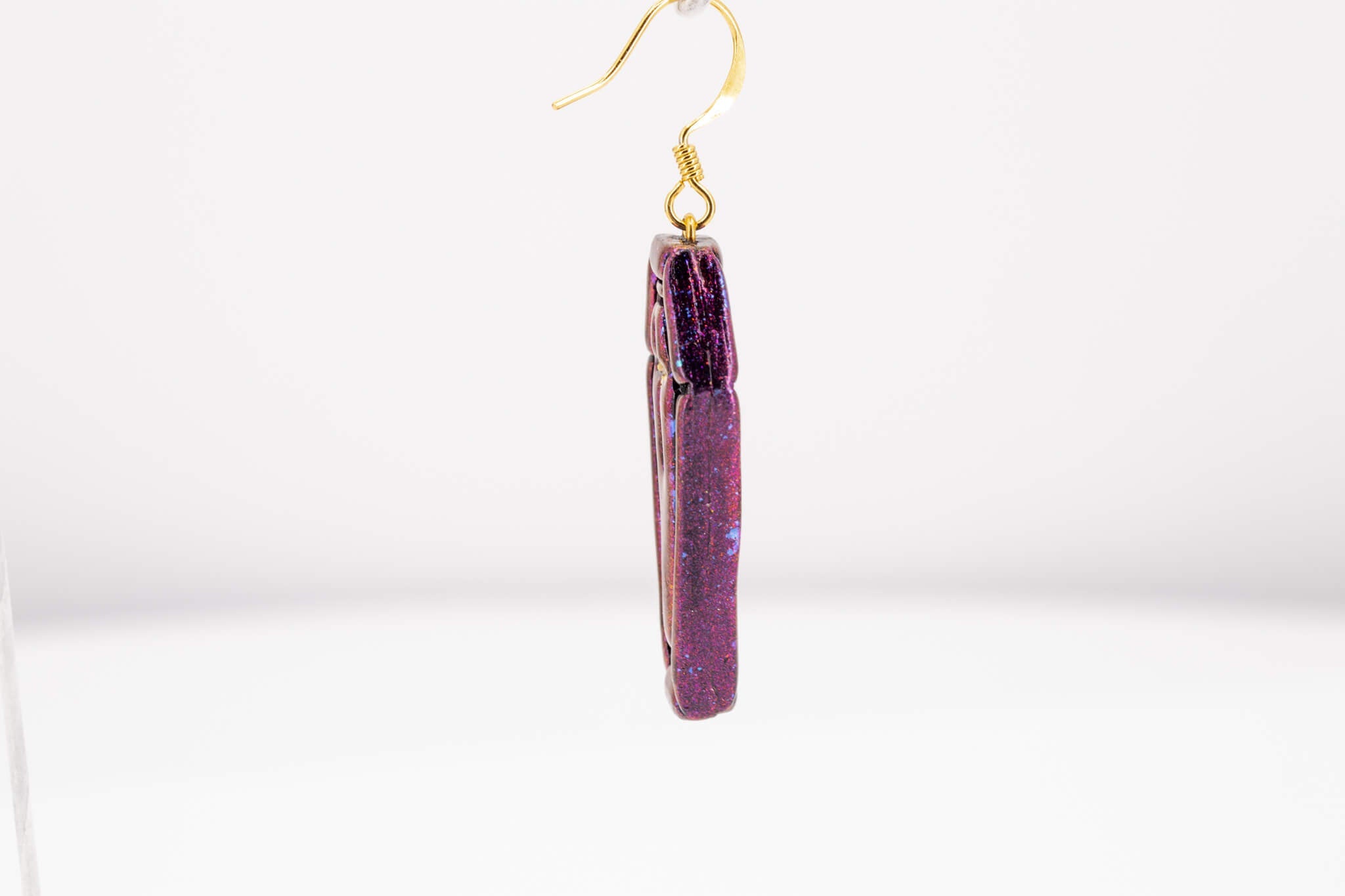 Coffin Dangle Earring - Pearl Moon Creations