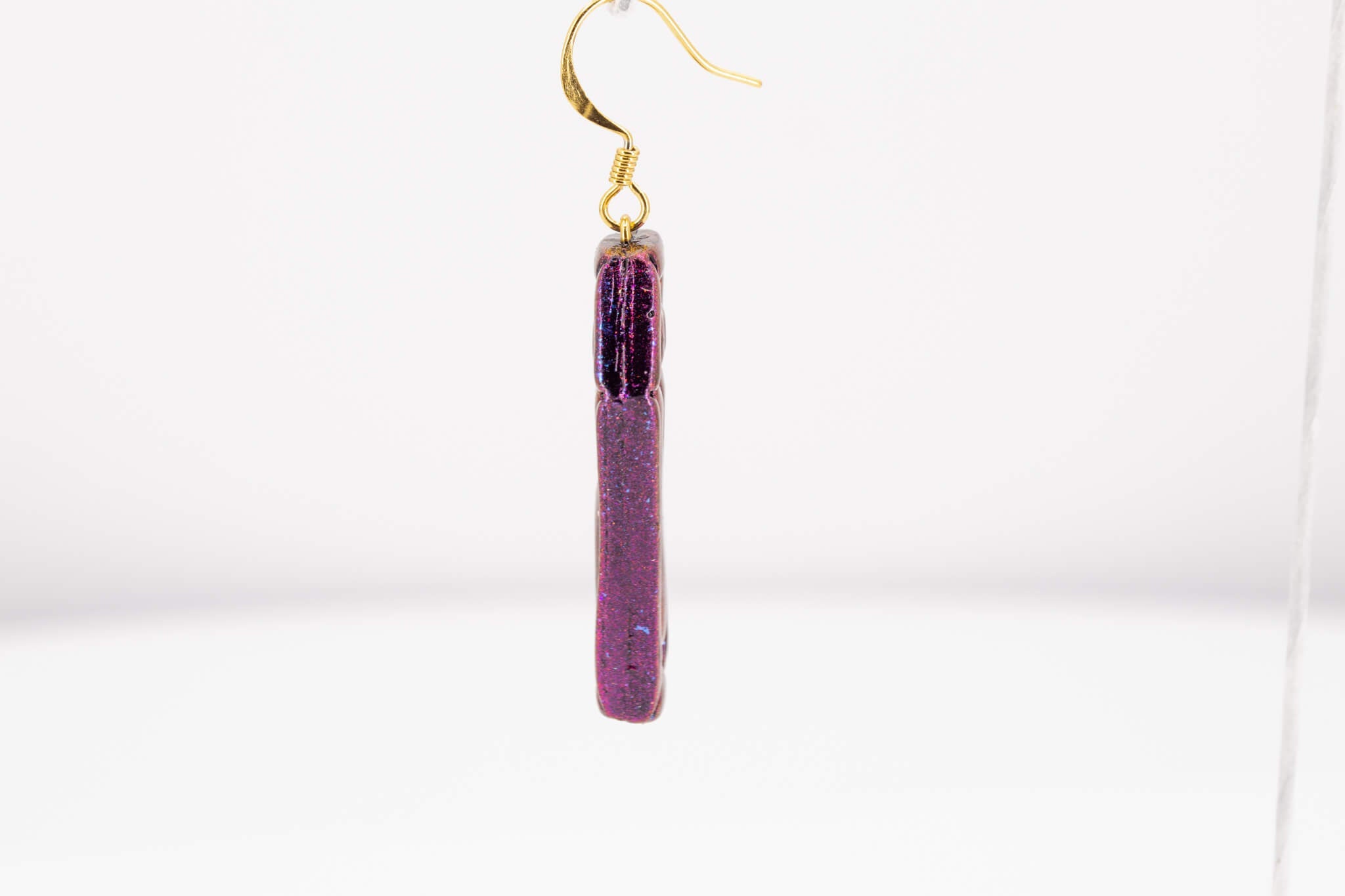 Coffin Dangle Earring - Pearl Moon Creations