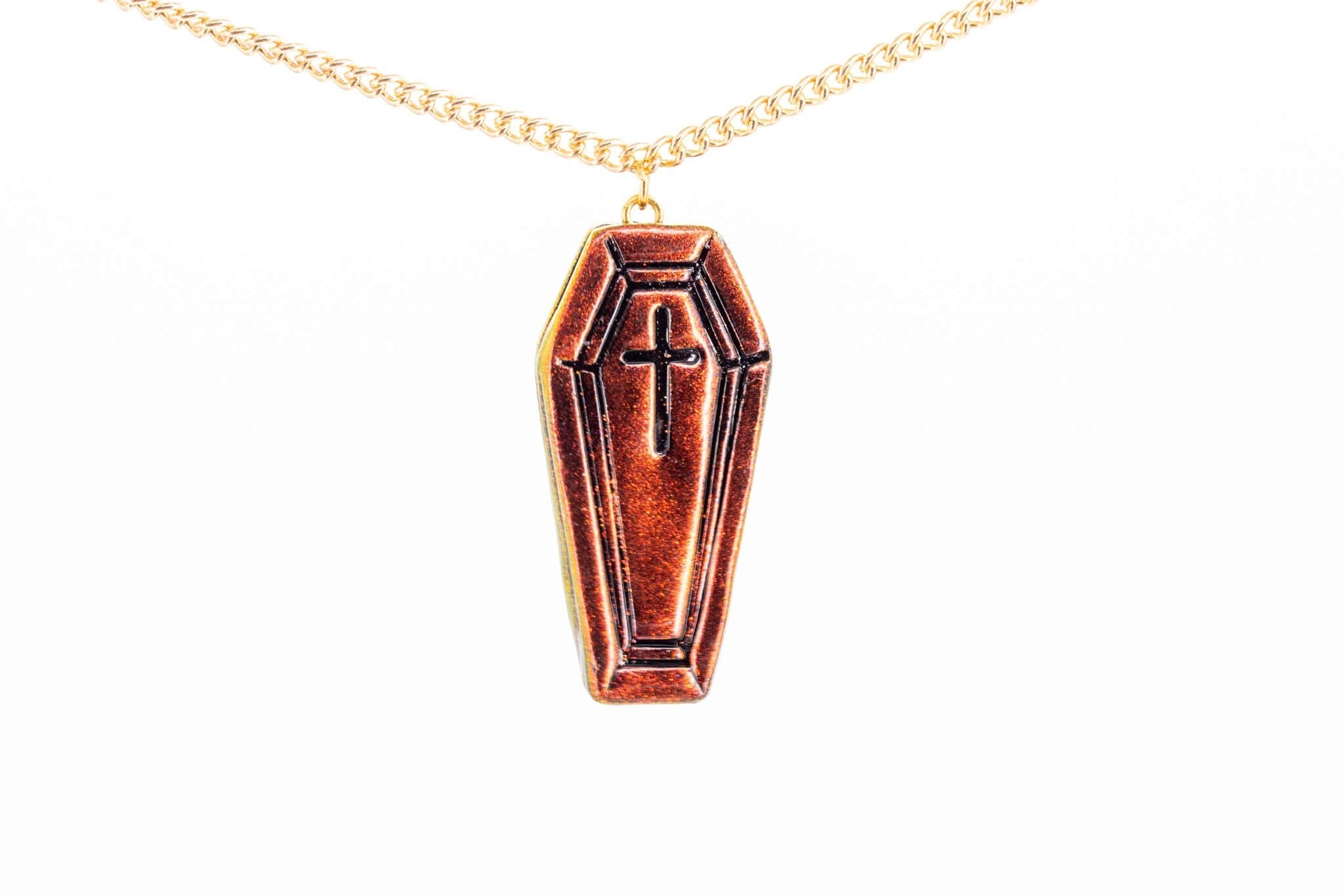 Coffin Necklace - Pearl Moon Creations