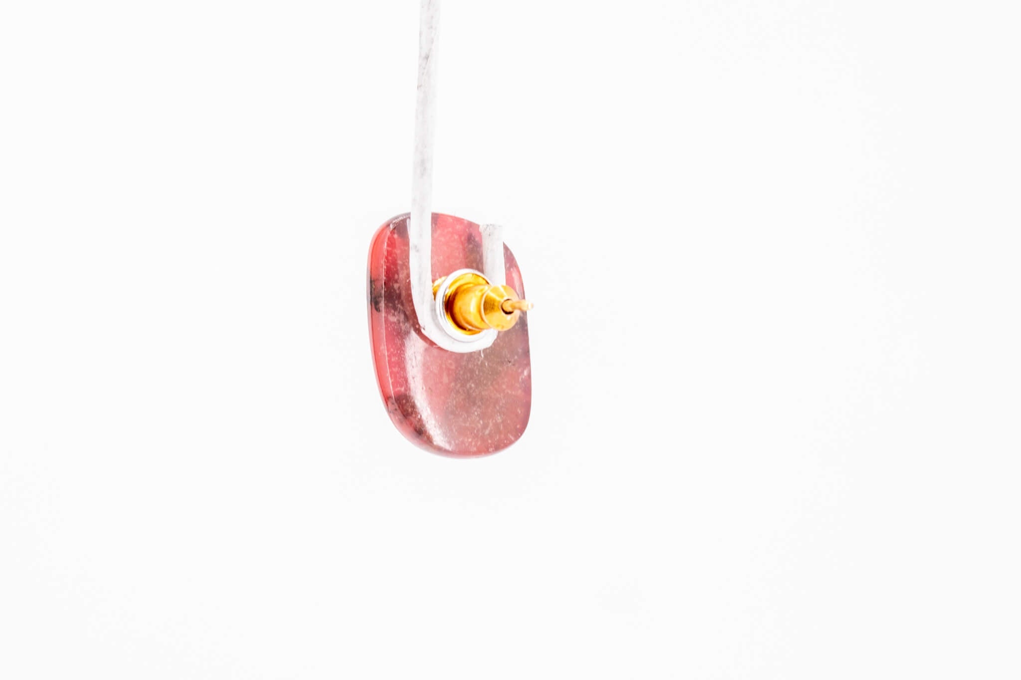 Crimson Stone Tiny Stud - Pearl Moon Creations