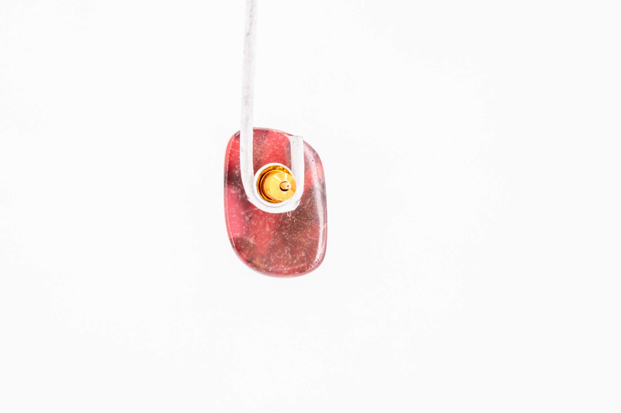 Crimson Stone Tiny Stud - Pearl Moon Creations