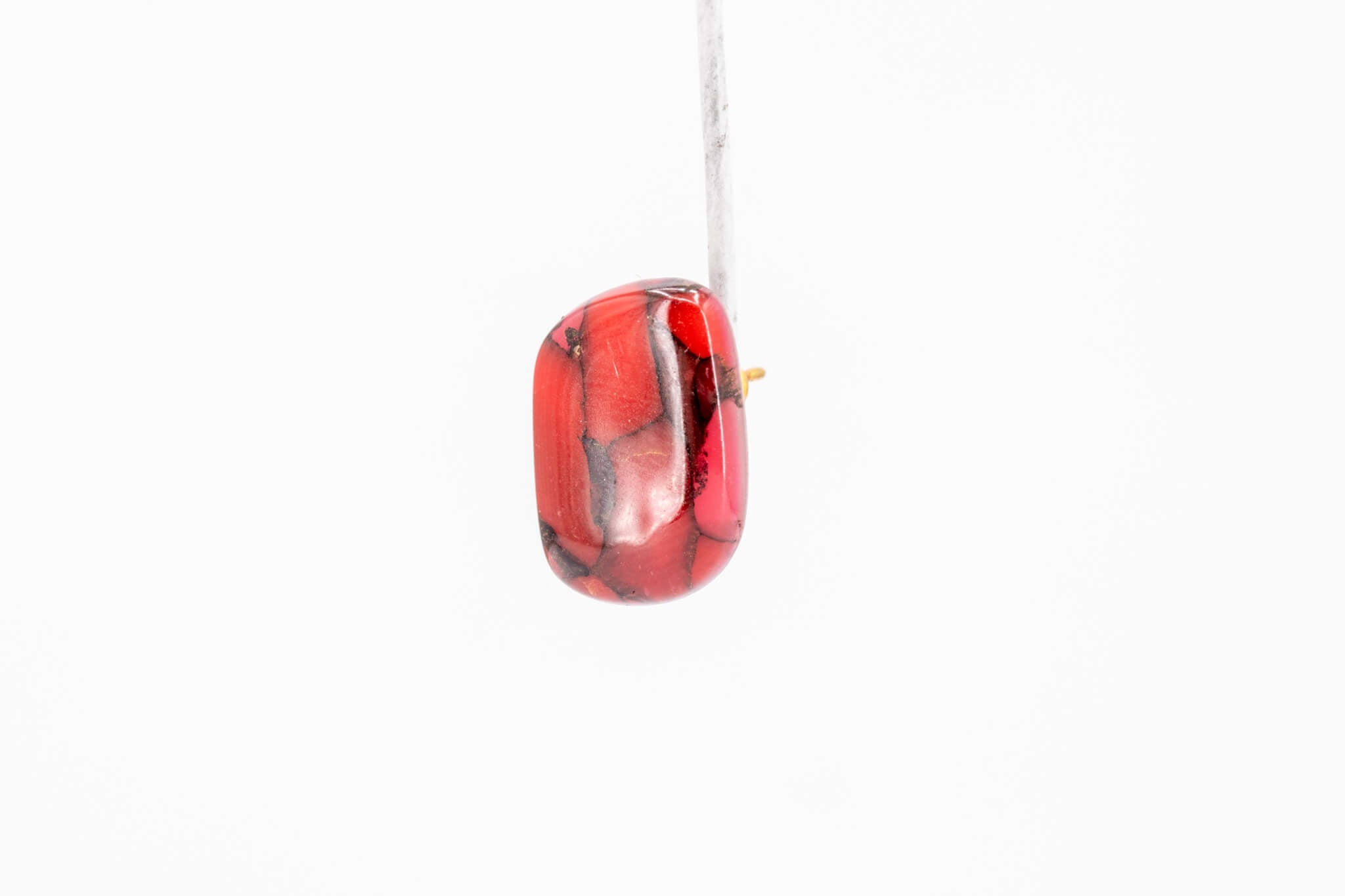 Crimson Stone Tiny Stud - Pearl Moon Creations