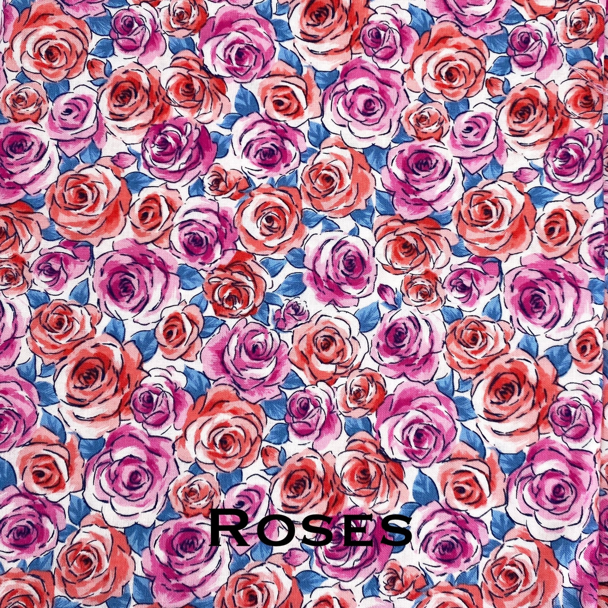 Custom Floral Denim Raelyn Shoulder Bag - Pearl Moon Creations