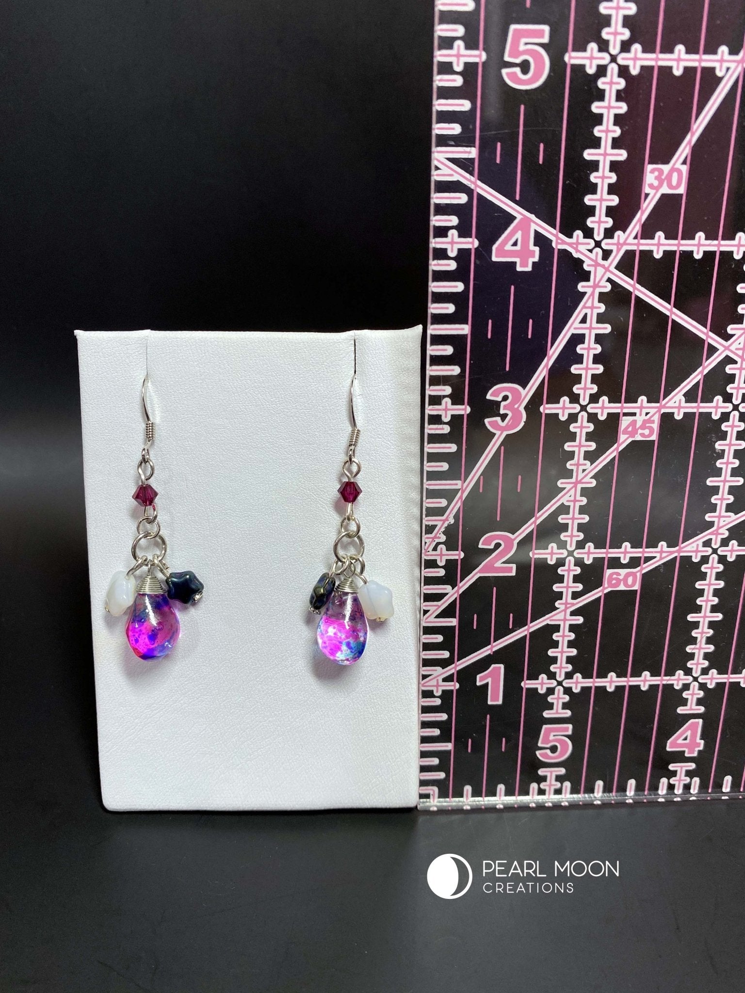 Dainty Star Dangle Earrings - Pearl Moon Creations