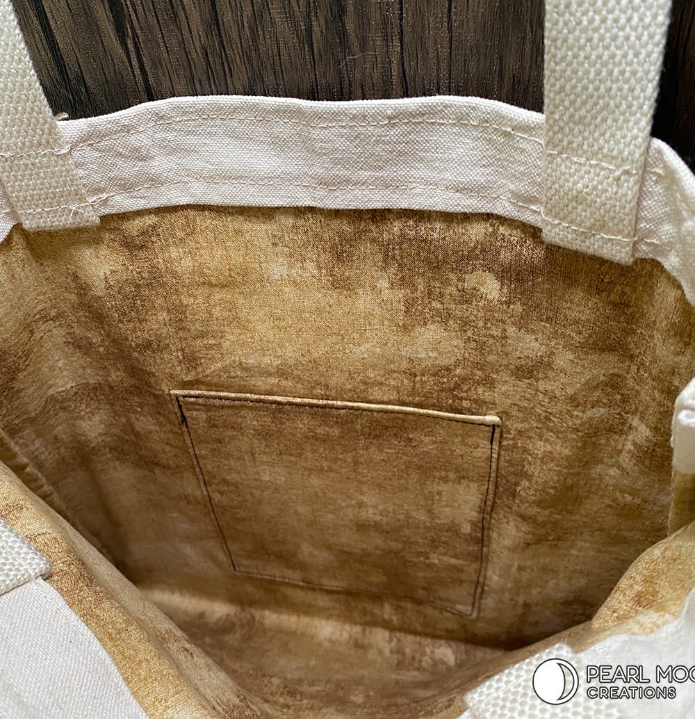 Dandelion Cotton Canvas Tote Bag - Pearl Moon Creations