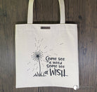 Dandelion Cotton Canvas Tote Bag - Pearl Moon Creations