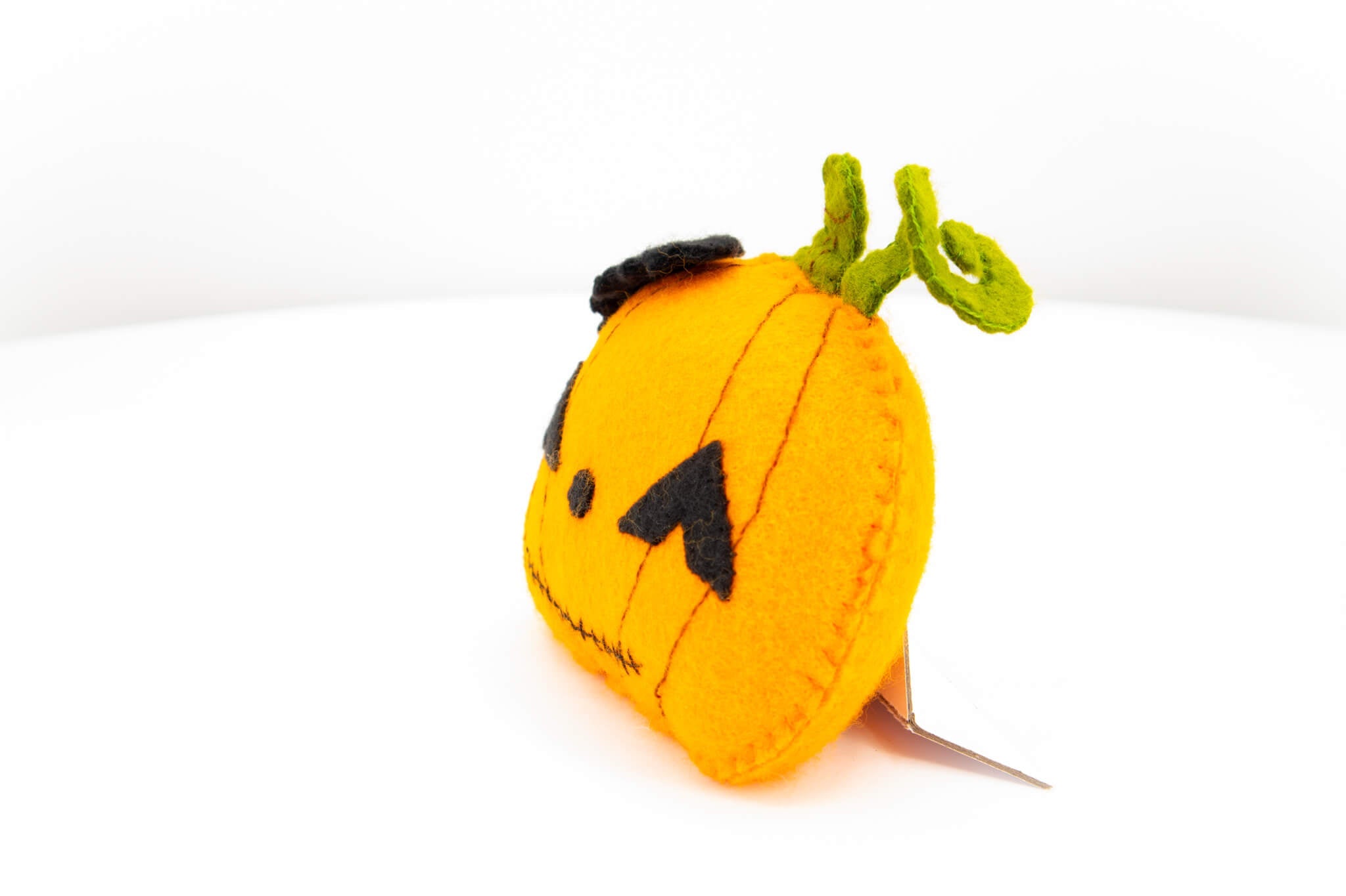 Felt Jack O Lantern Pumpkin Ornament - Pearl Moon Creations
