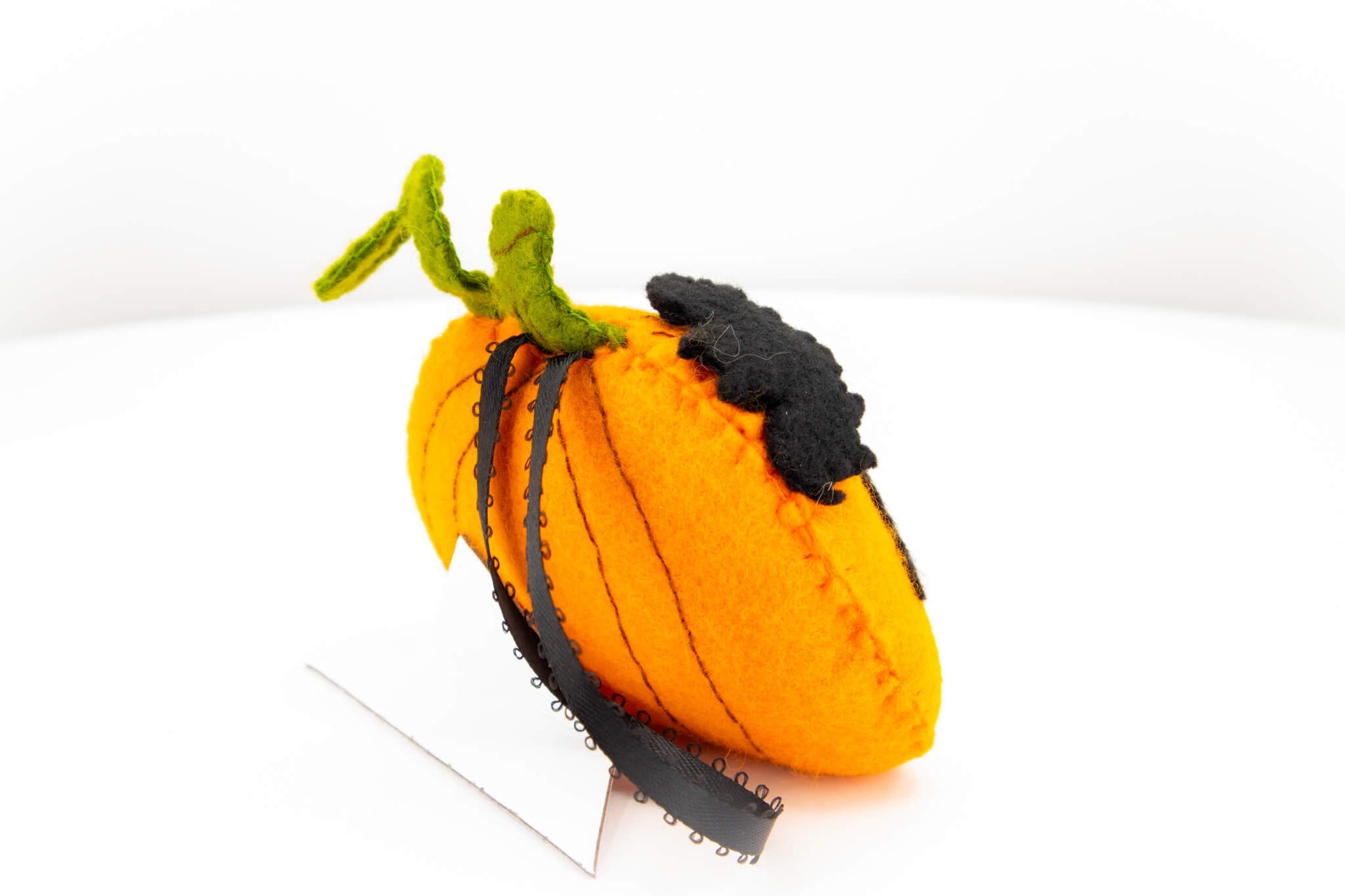 Felt Jack O Lantern Pumpkin Ornament - Pearl Moon Creations