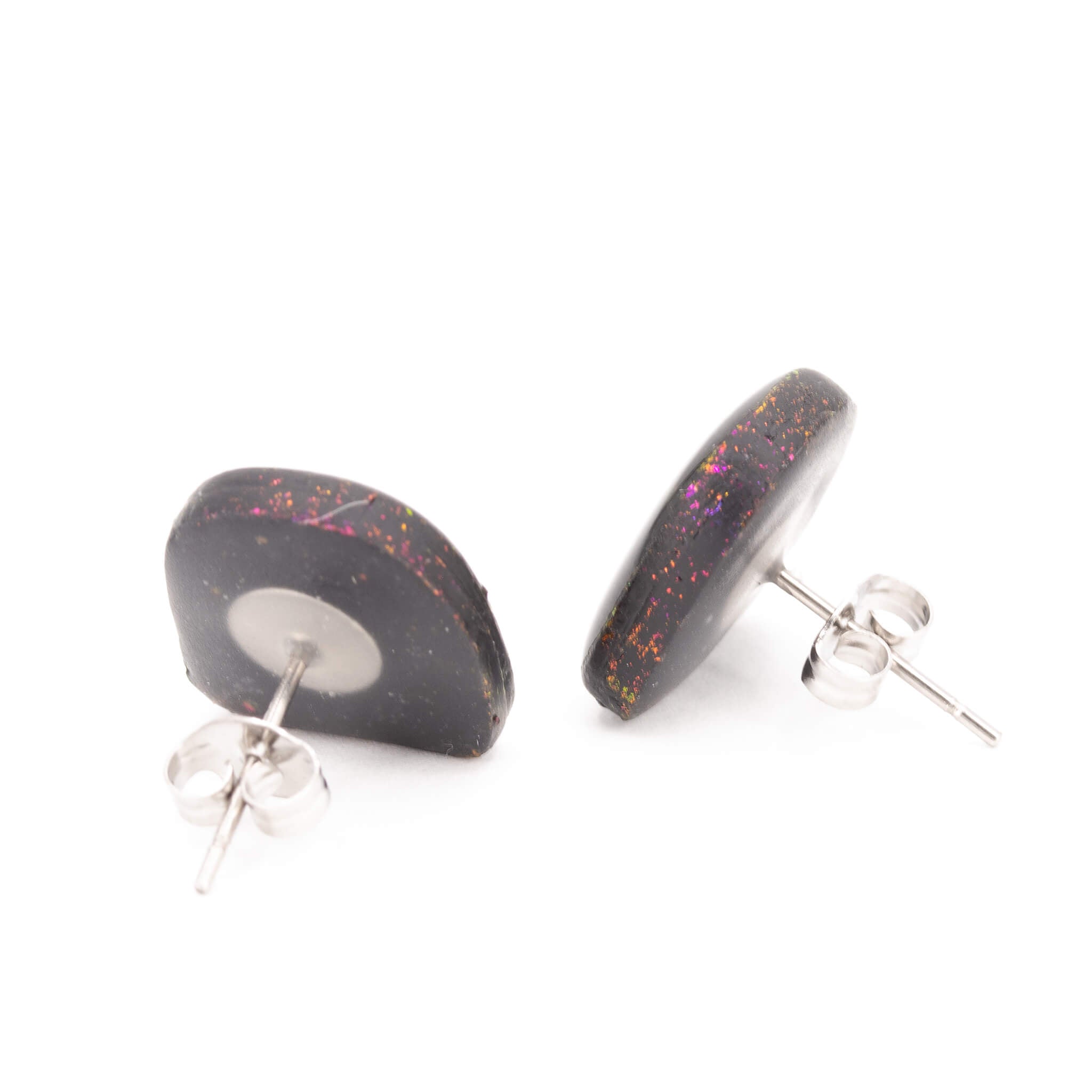 Galaxy Arches Clay Stud Earrings - Pearl Moon Creations
