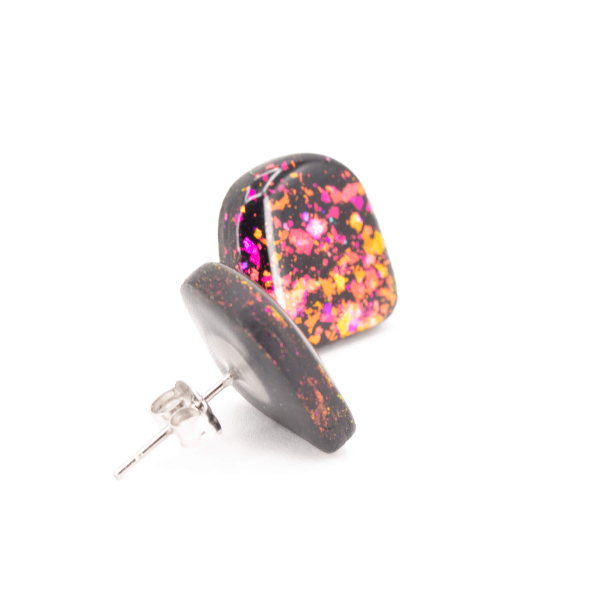 Galaxy Arches Clay Stud Earrings - Pearl Moon Creations