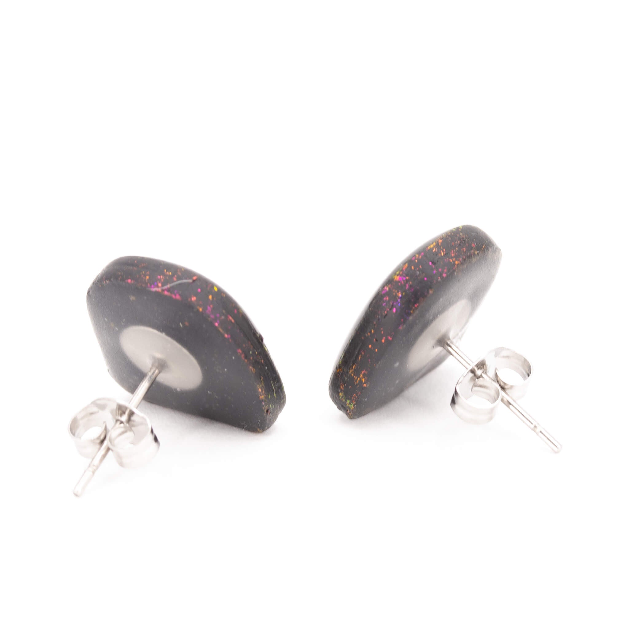Galaxy Arches Clay Stud Earrings - Pearl Moon Creations