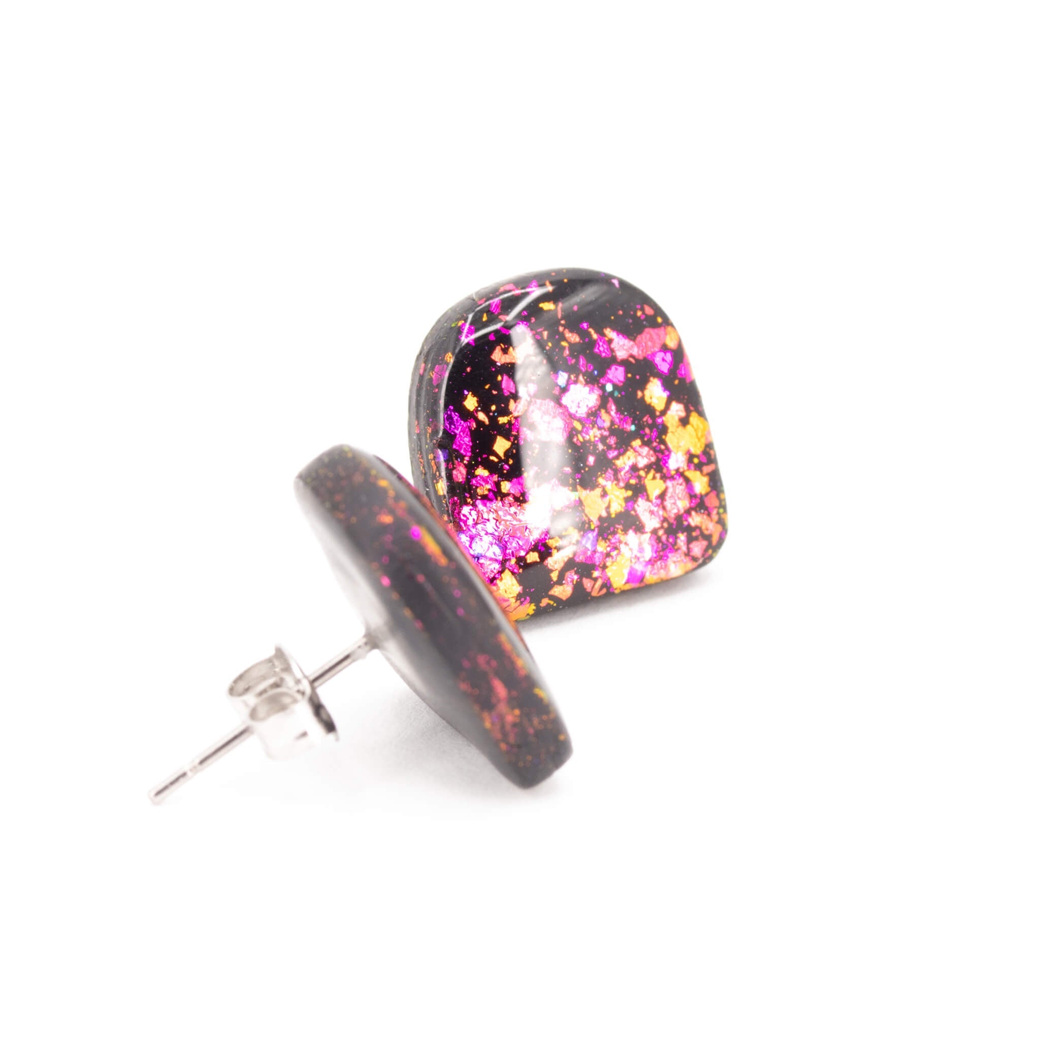 Galaxy Arches Clay Stud Earrings - Pearl Moon Creations