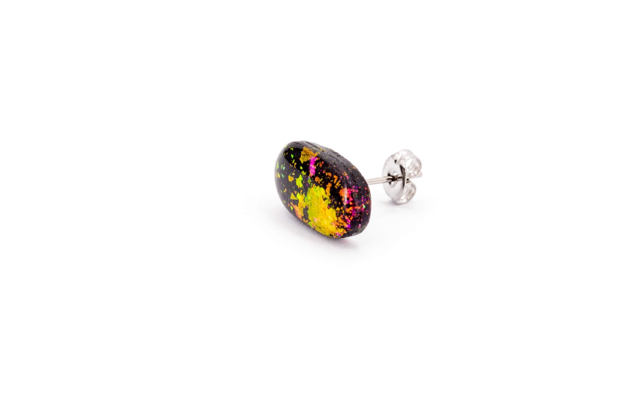Galaxy Pill Stud Earrings - Pearl Moon Creations