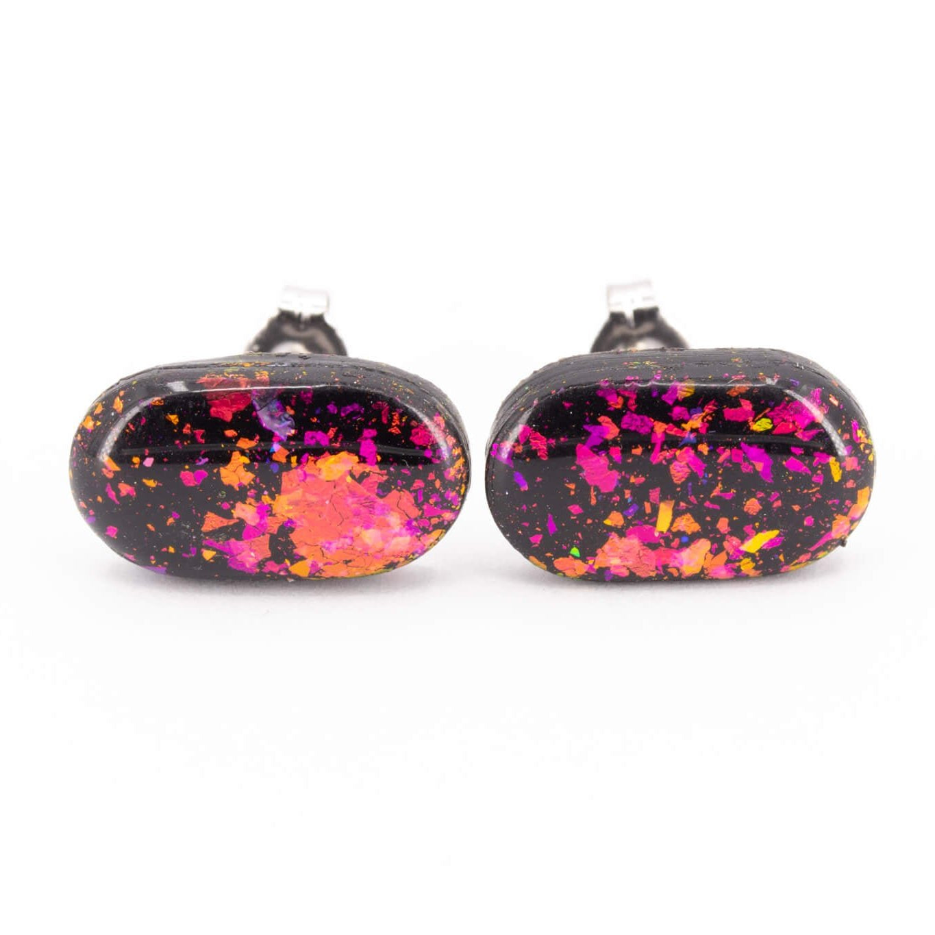 Galaxy Pill Stud Earrings - Pearl Moon Creations