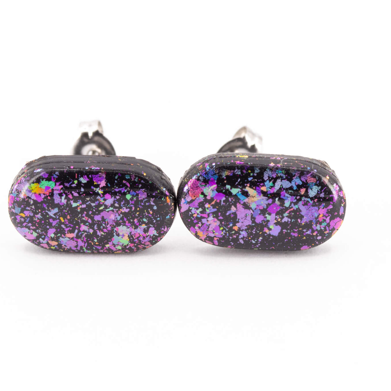 Galaxy Pill Stud Earrings - Pearl Moon Creations