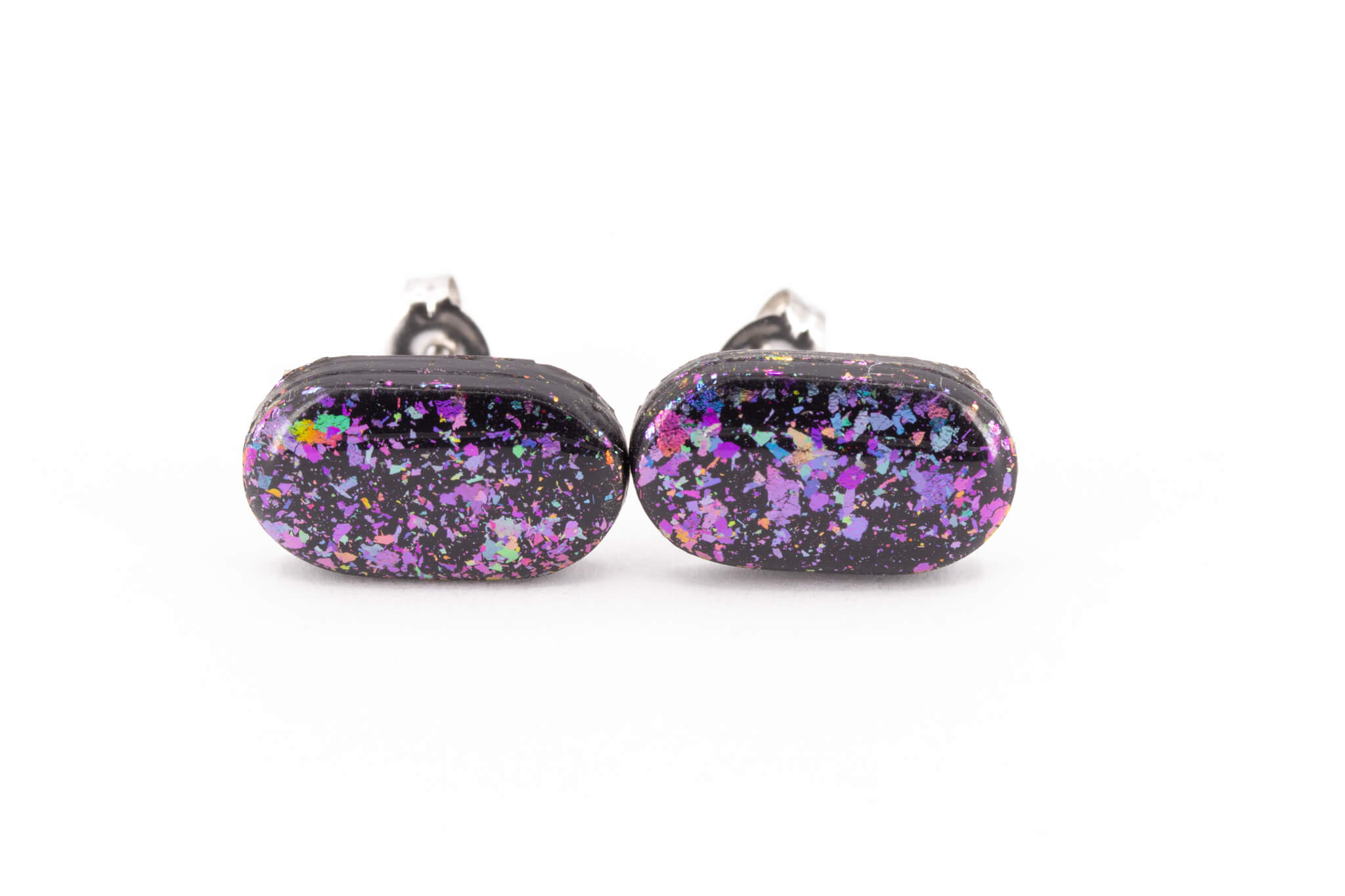 Galaxy Pill Stud Earrings - Pearl Moon Creations