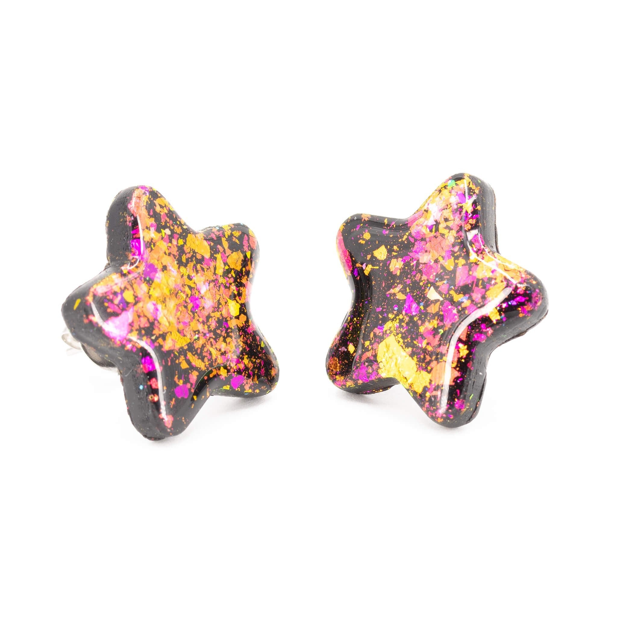 Galaxy Star Earrings - Pearl Moon Creations