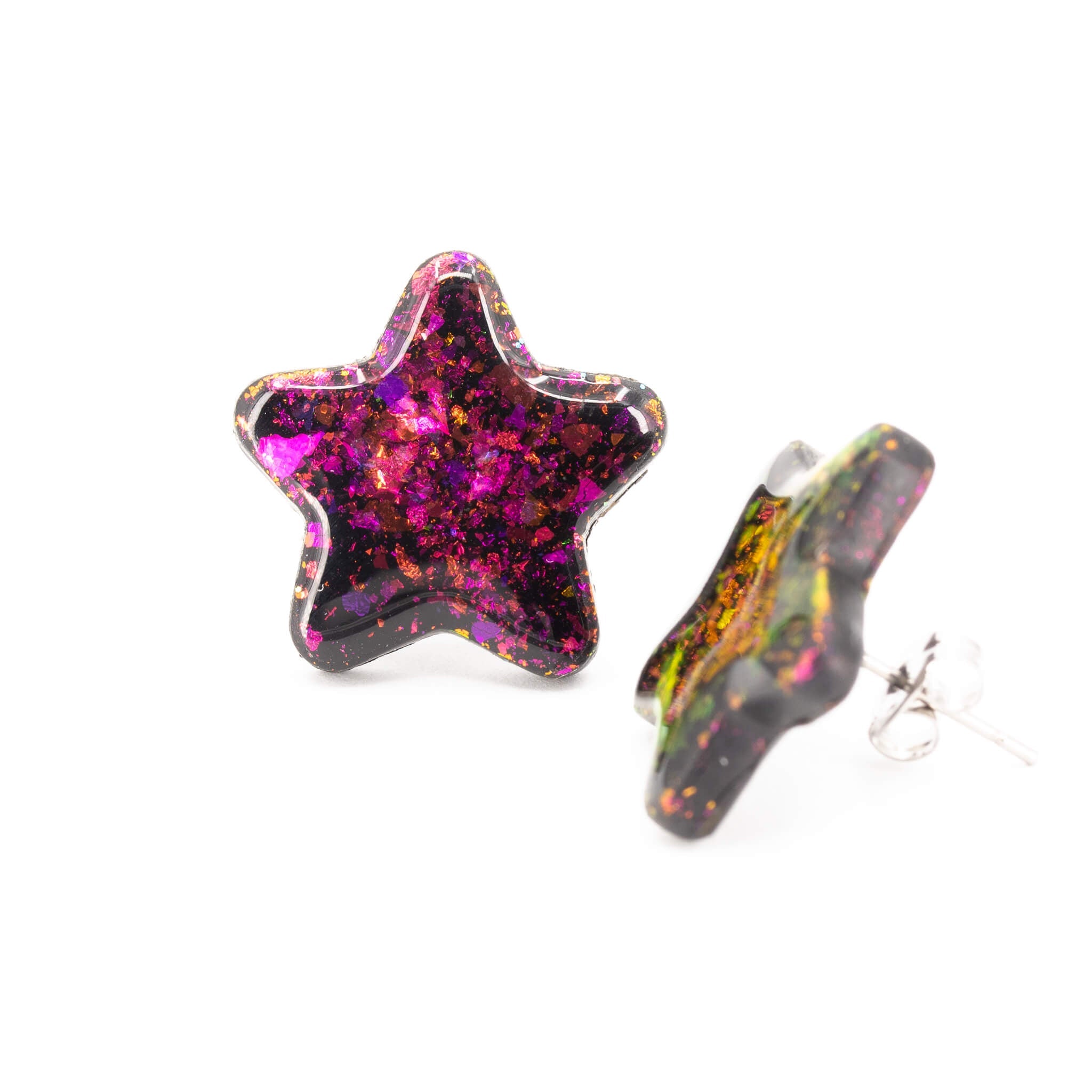 Galaxy Star Earrings - Pearl Moon Creations