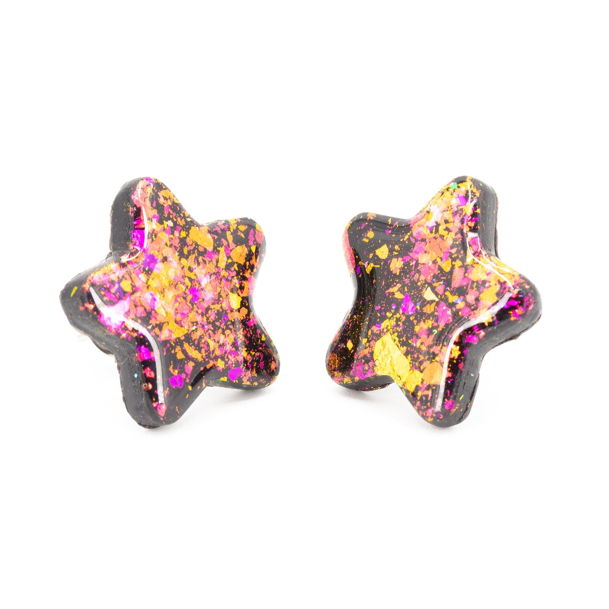 Galaxy Star Earrings - Pearl Moon Creations