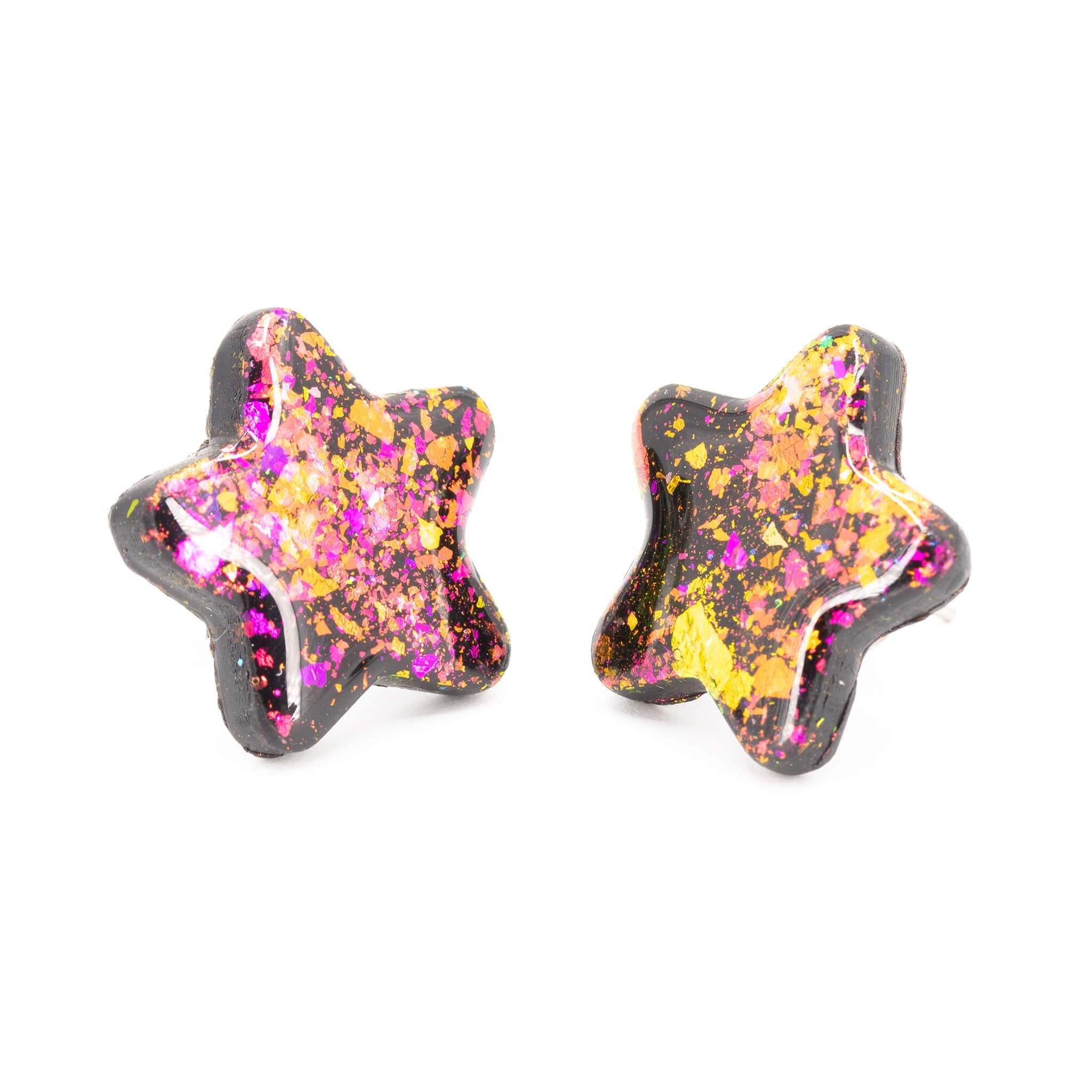 Galaxy Star Earrings - Pearl Moon Creations