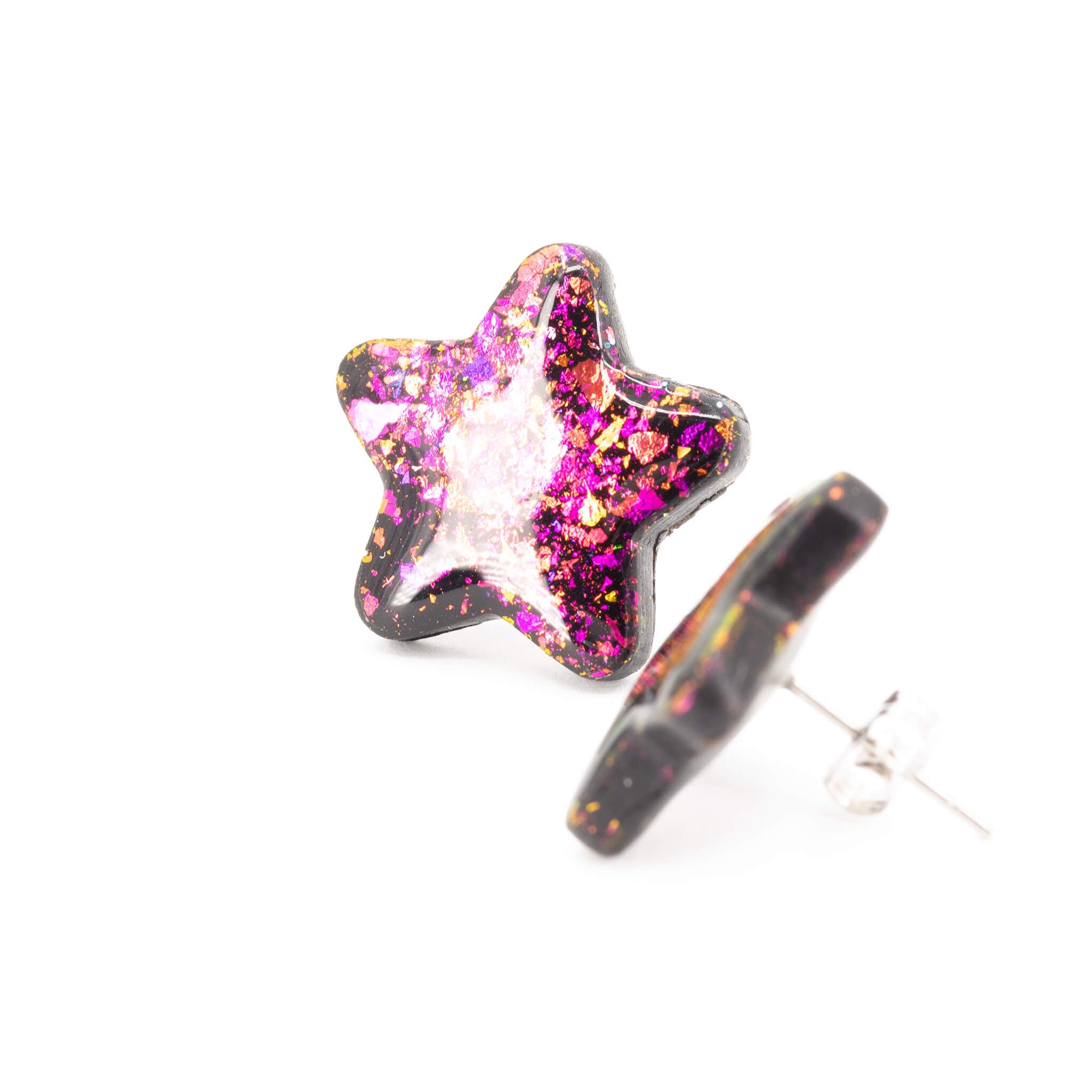 Galaxy Star Earrings - Pearl Moon Creations
