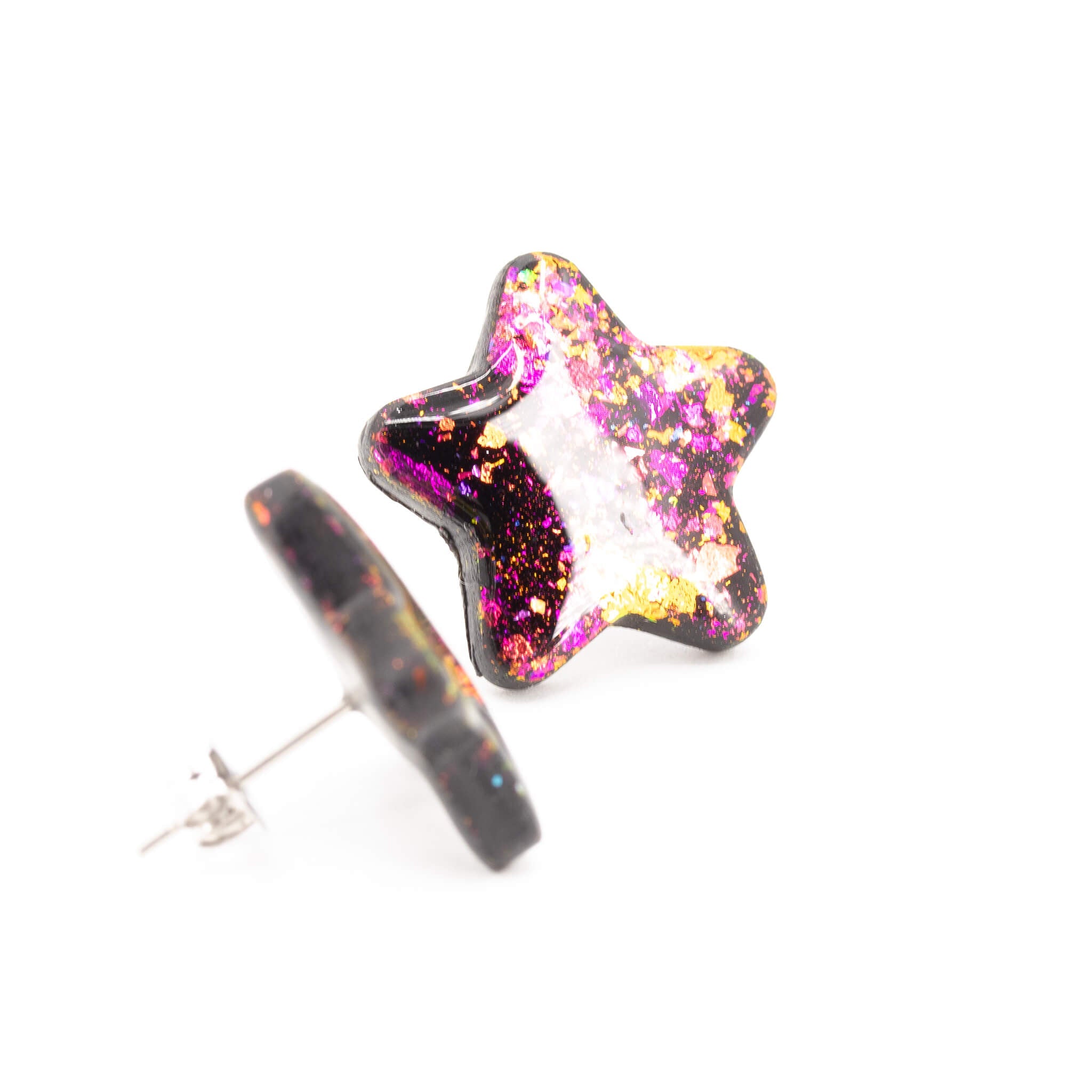 Galaxy Star Earrings - Pearl Moon Creations