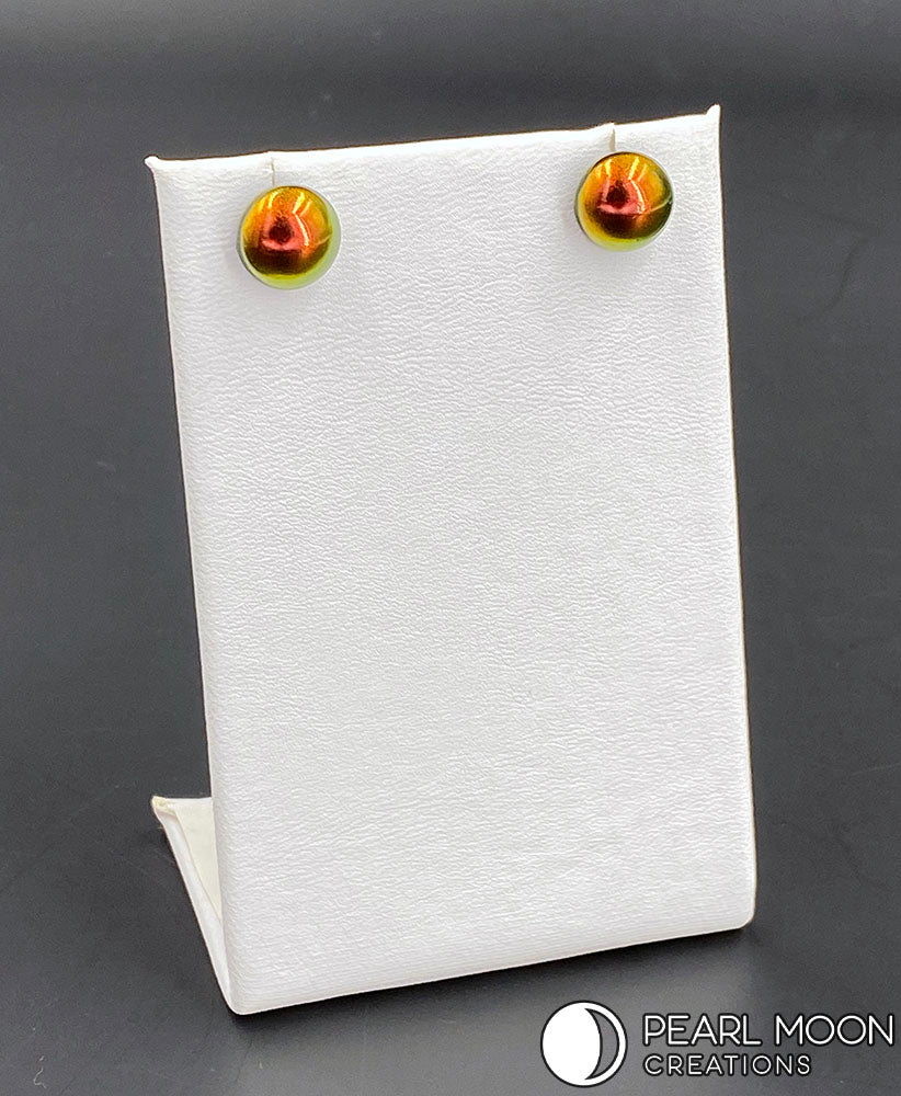 Green Color Shift Earrings - Pearl Moon Creations