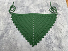 Green Crochet Bandana - Pearl Moon Creations