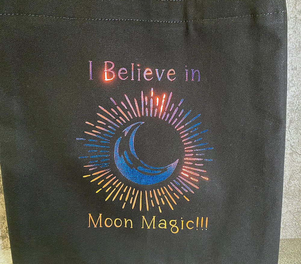 Holographic Moon Tote Bag - Pearl Moon Creations