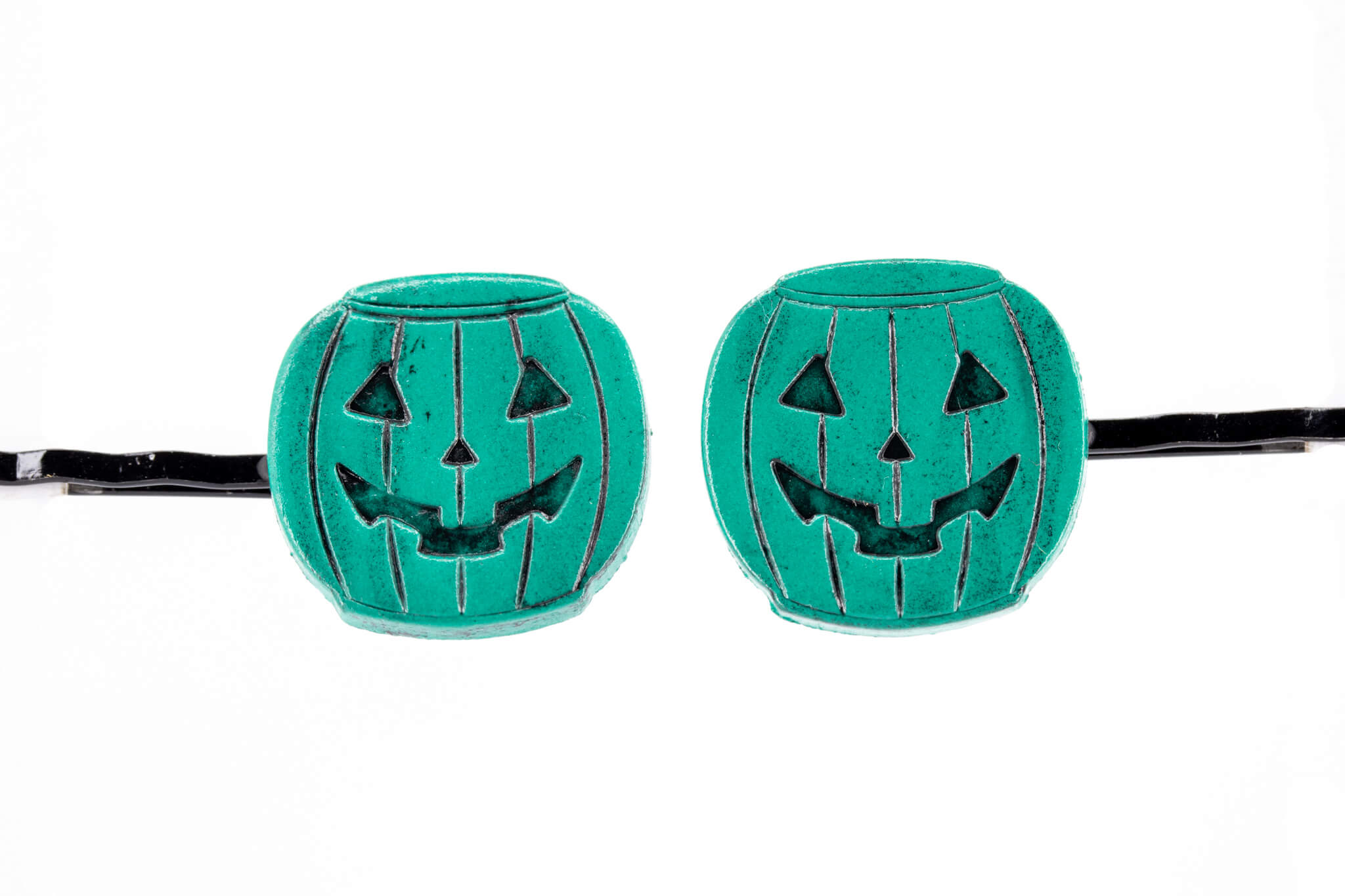 Jack O' Lantern Bobby Pins - Pearl Moon Creations