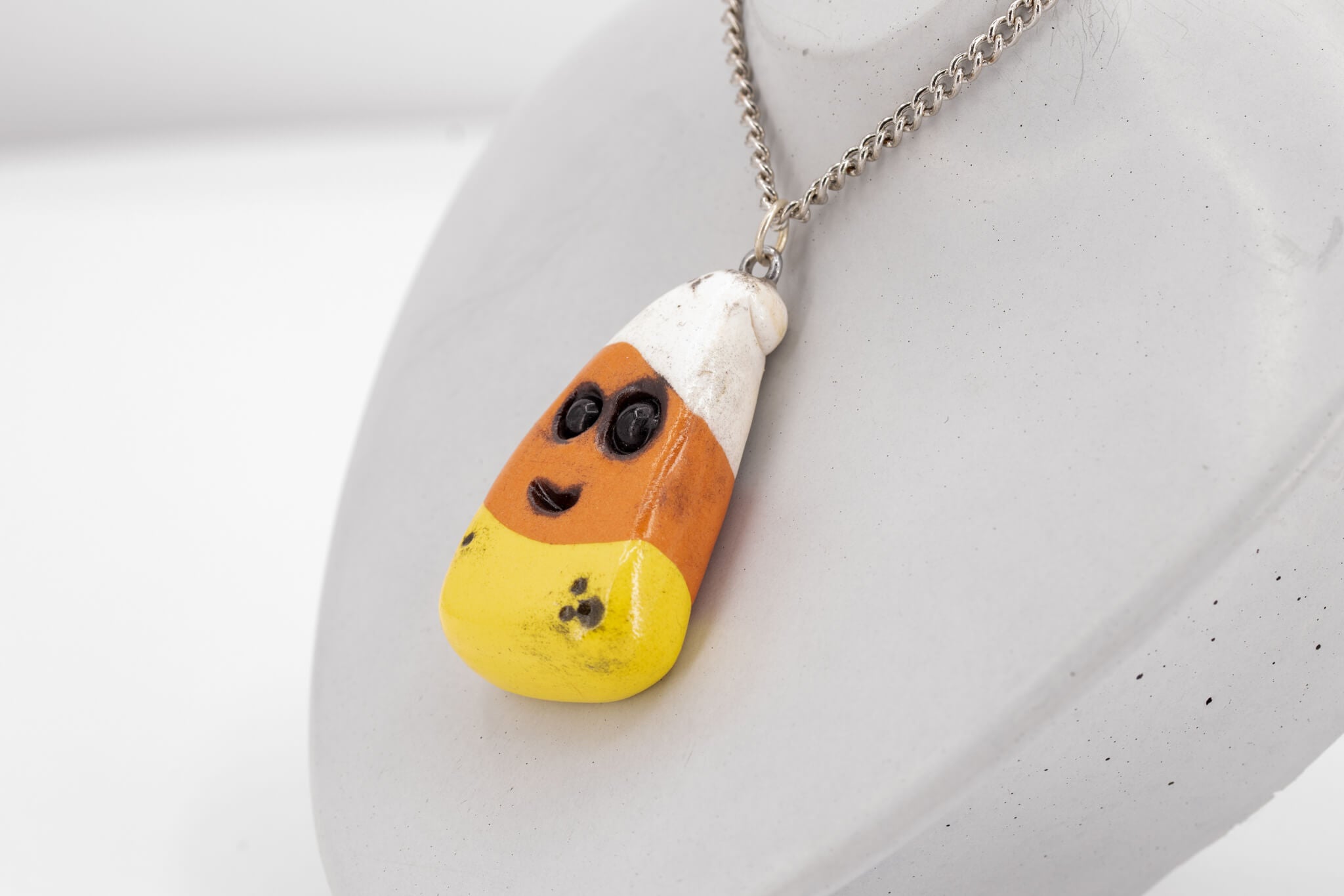 Kawaii Candy Corn Necklace - Pearl Moon Creations