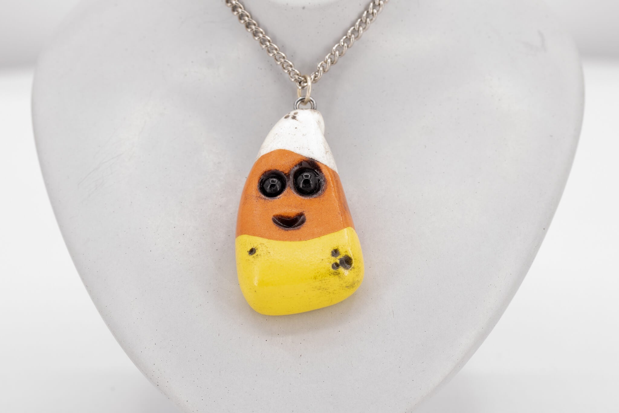 Kawaii Candy Corn Necklace - Pearl Moon Creations