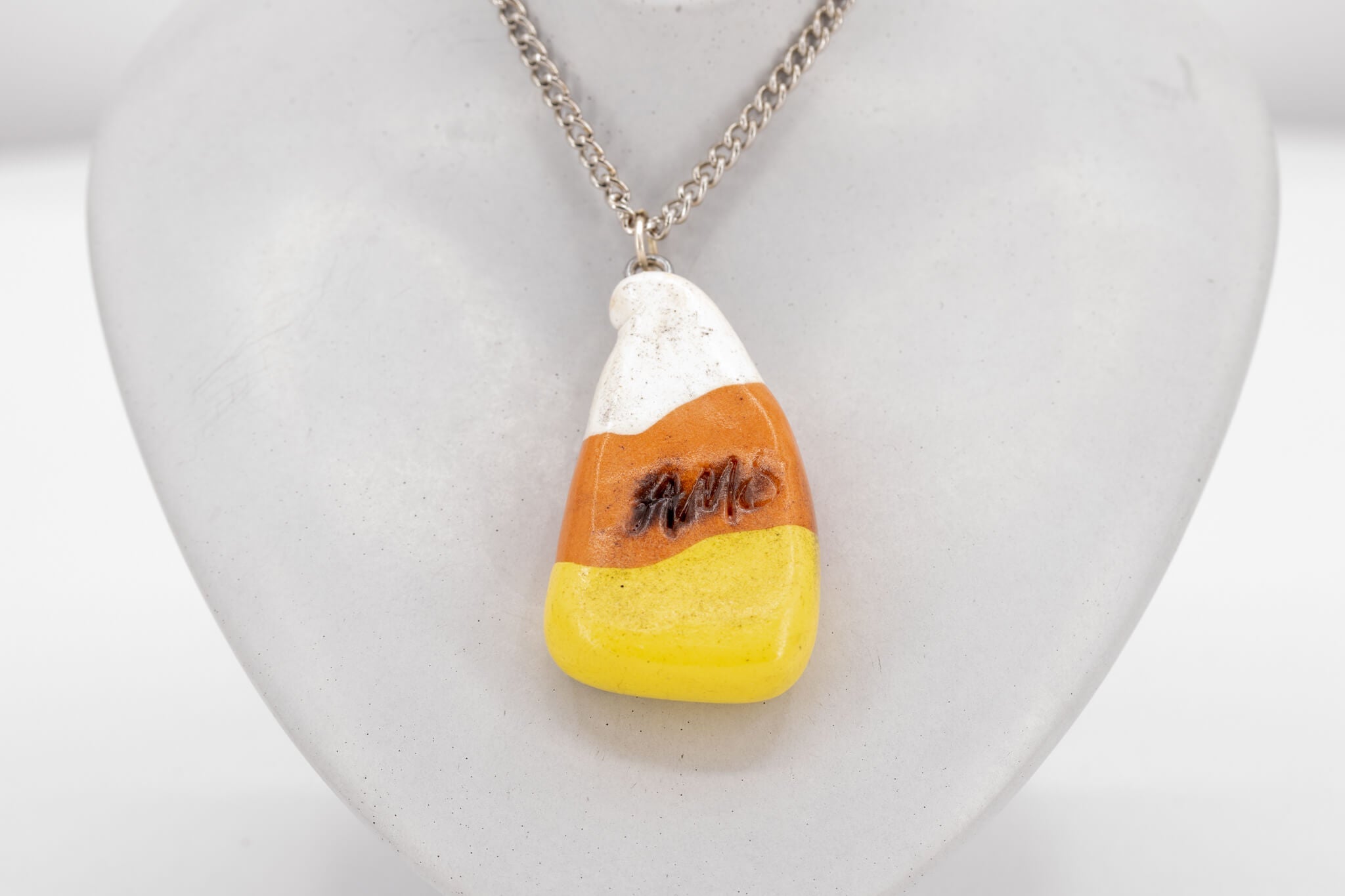 Kawaii Candy Corn Necklace - Pearl Moon Creations