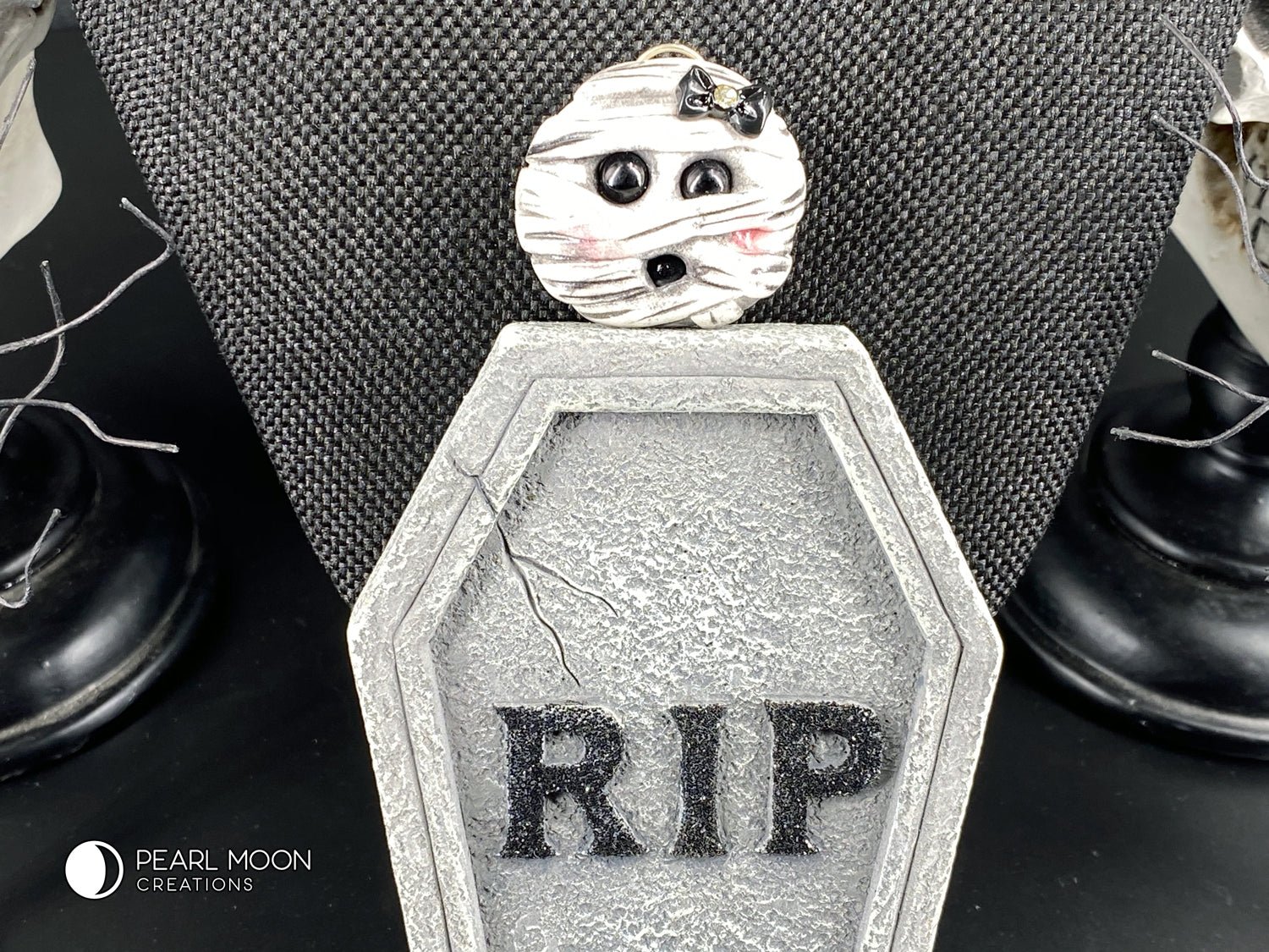 Kawaii Mummy Pendant Necklace - Pearl Moon Creations