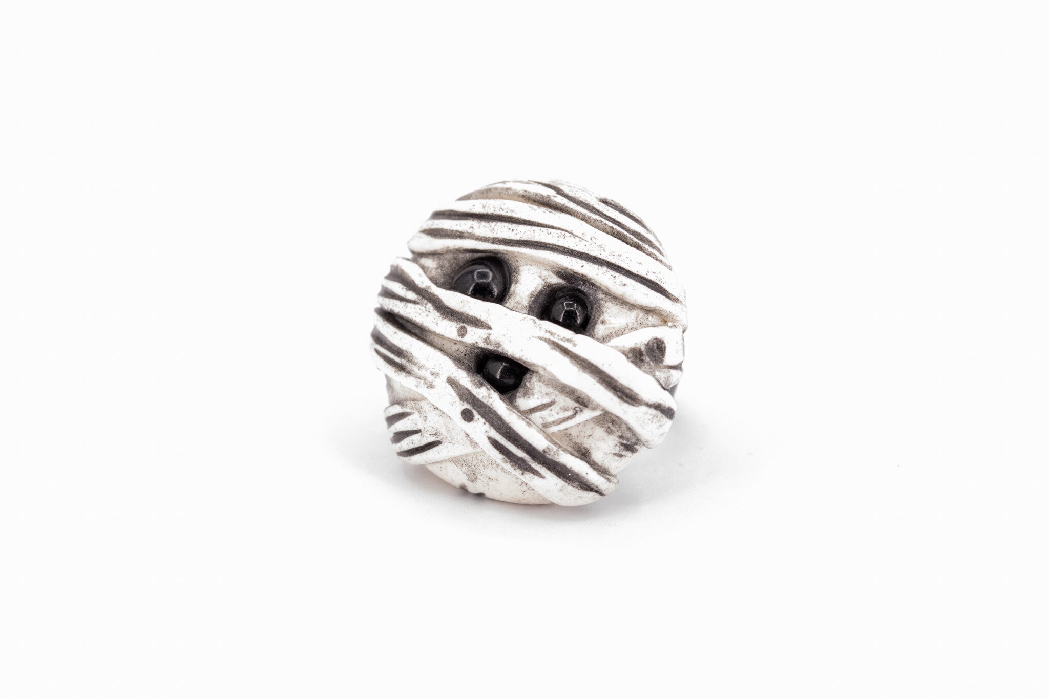 Kawaii Mummy Ring - Pearl Moon Creations