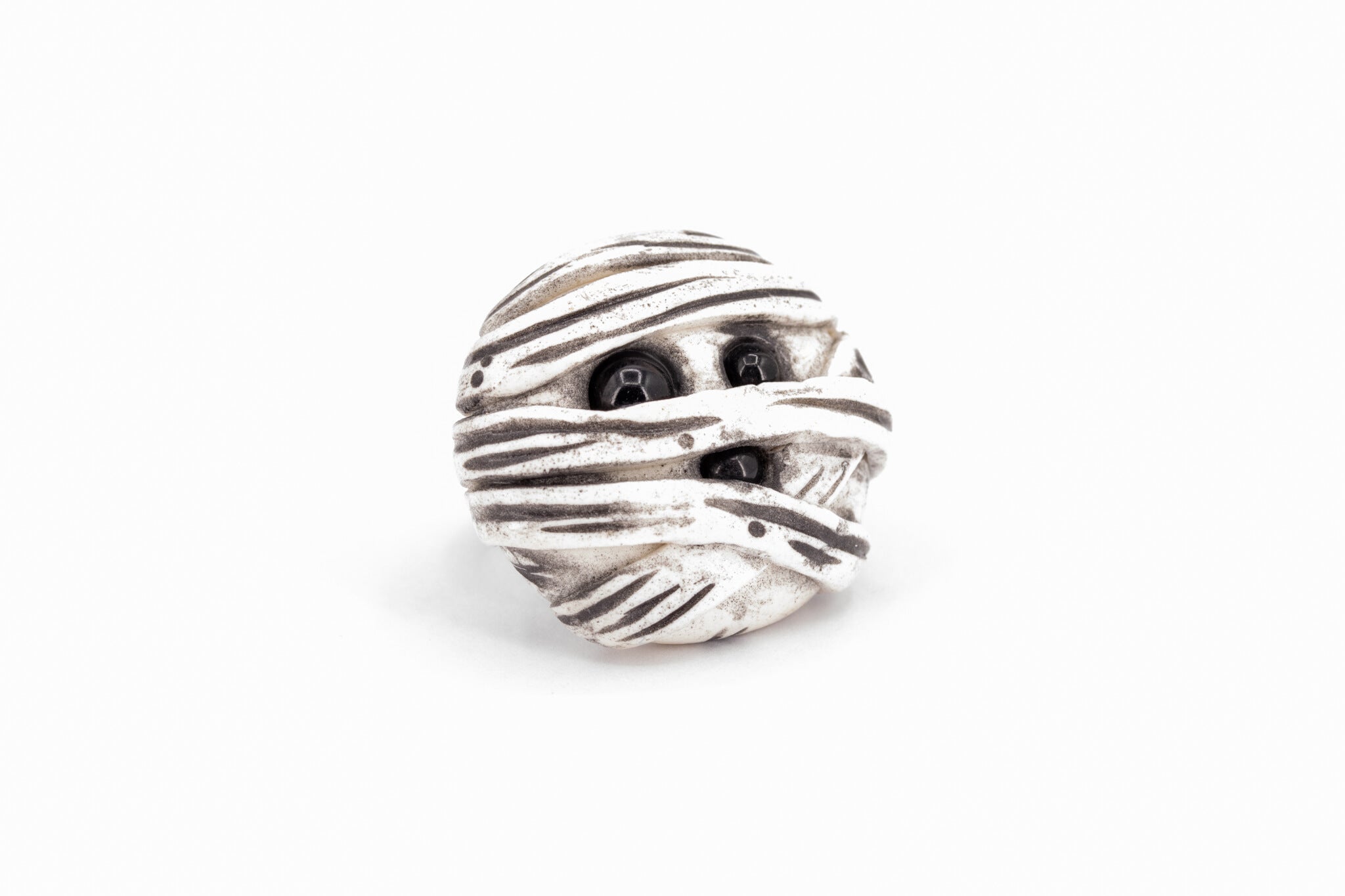 Kawaii Mummy Ring - Pearl Moon Creations