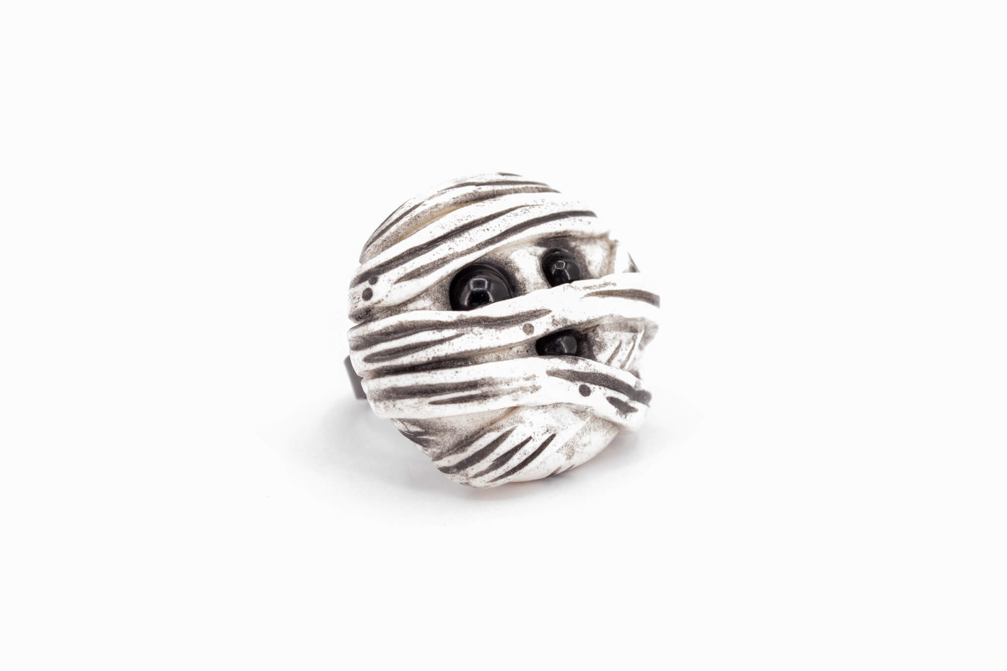 Kawaii Mummy Ring - Pearl Moon Creations